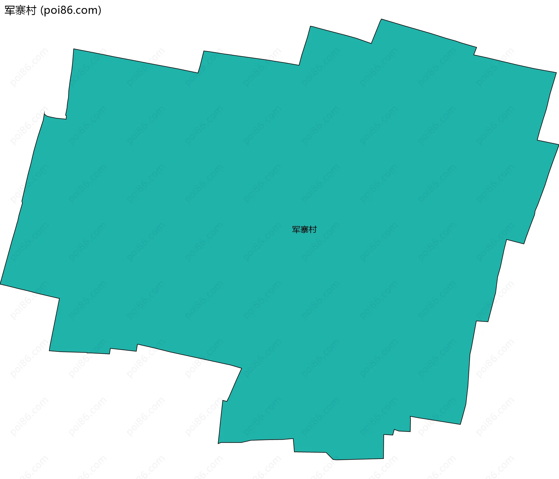 军寨村边界地图