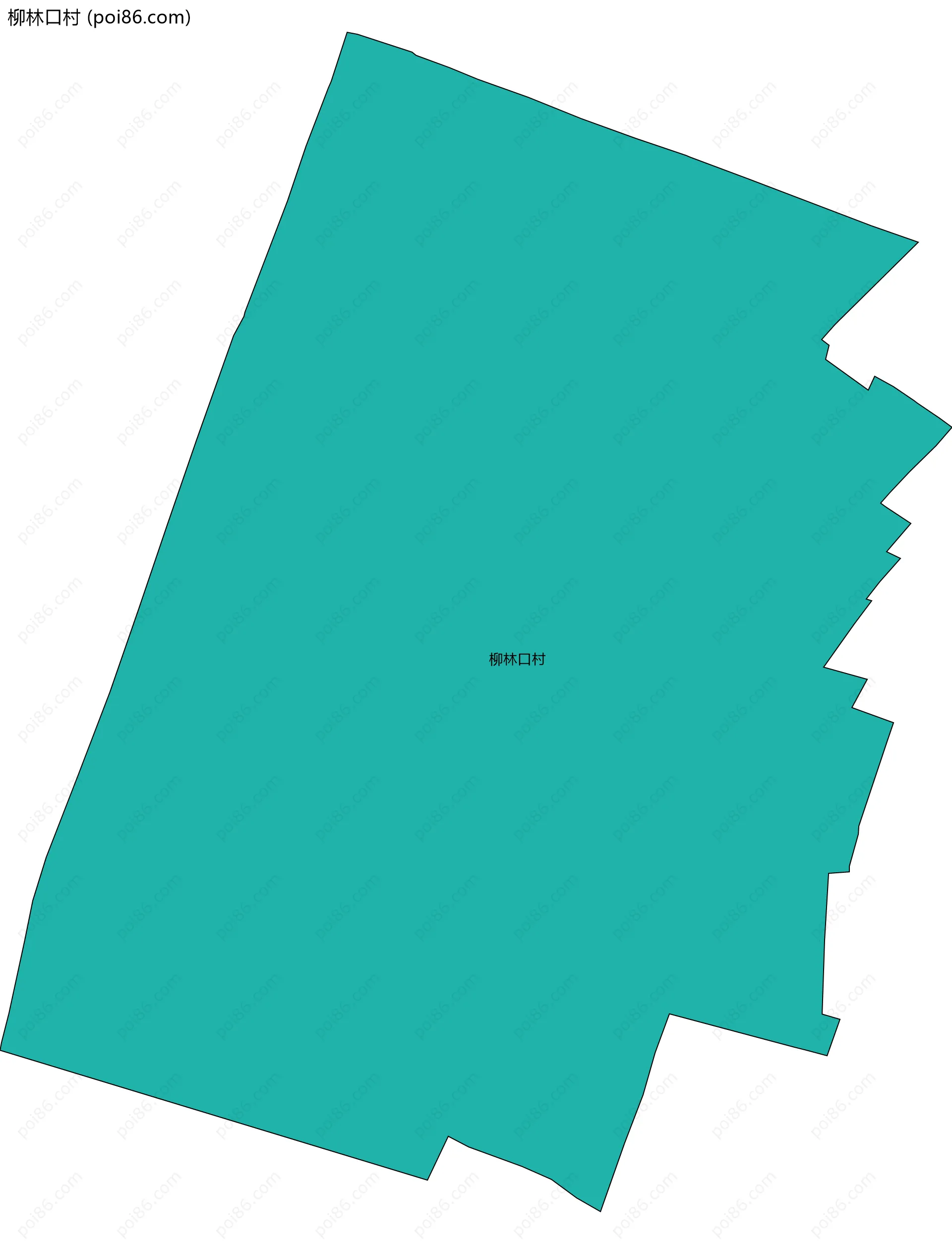 柳林口村边界地图