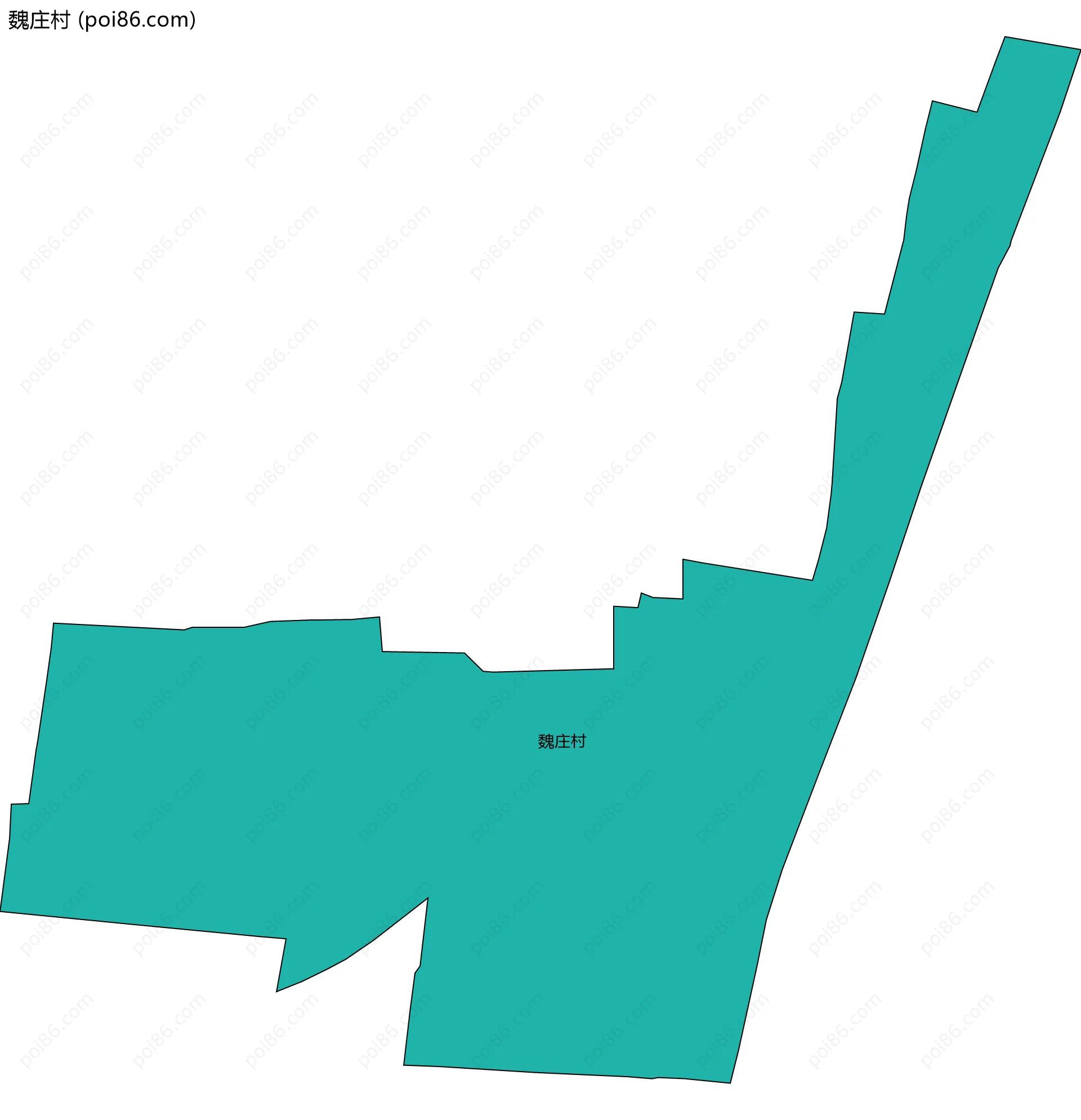 魏庄村边界地图