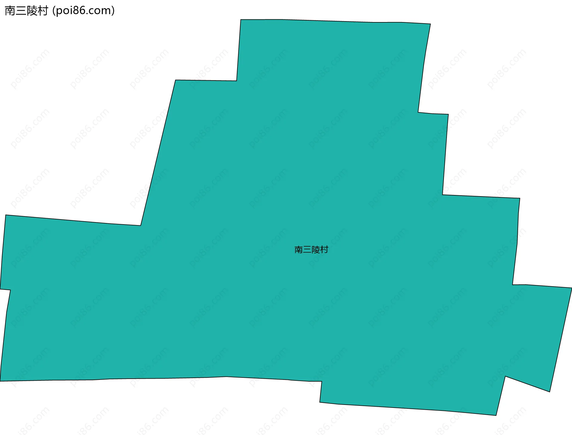 南三陵村边界地图