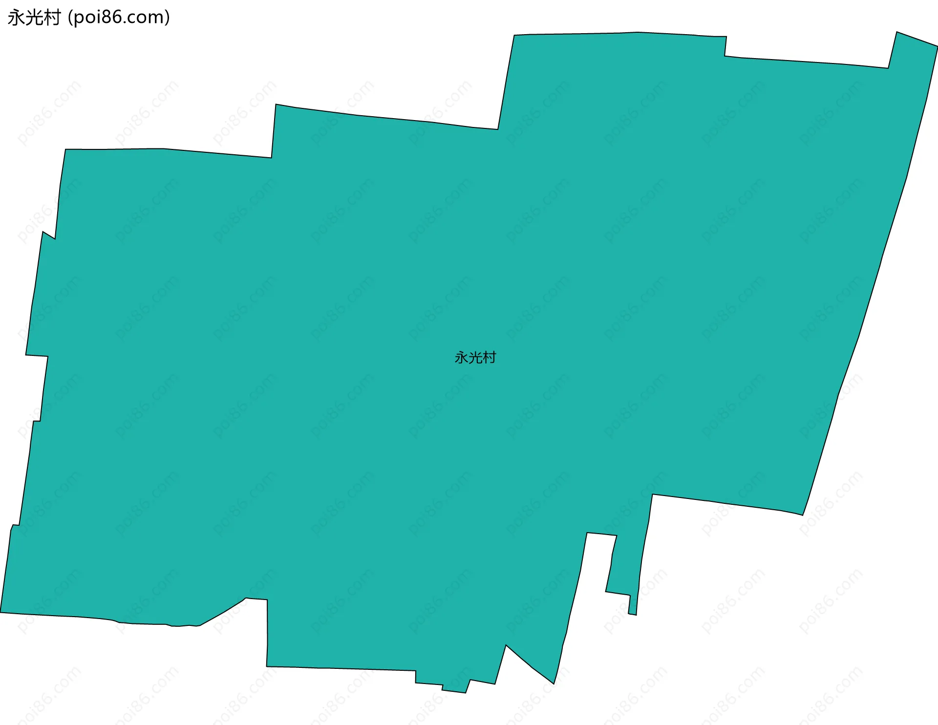 永光村边界地图