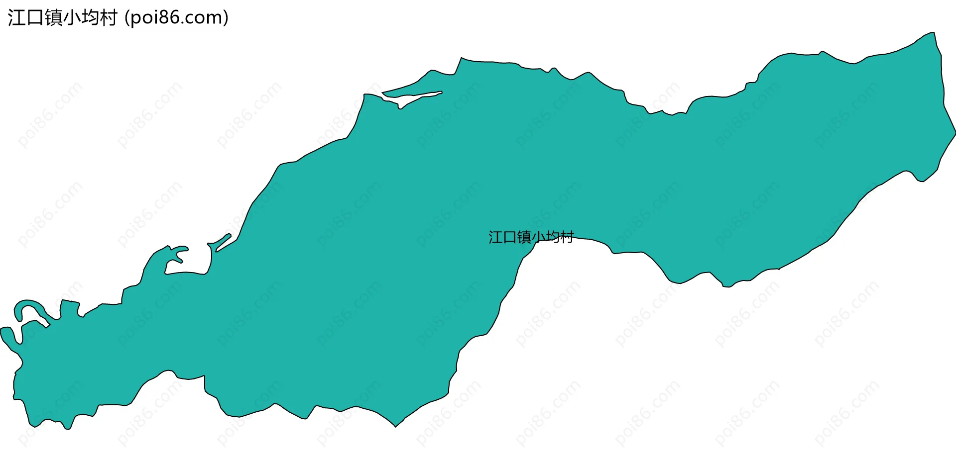 江口镇小均村边界地图