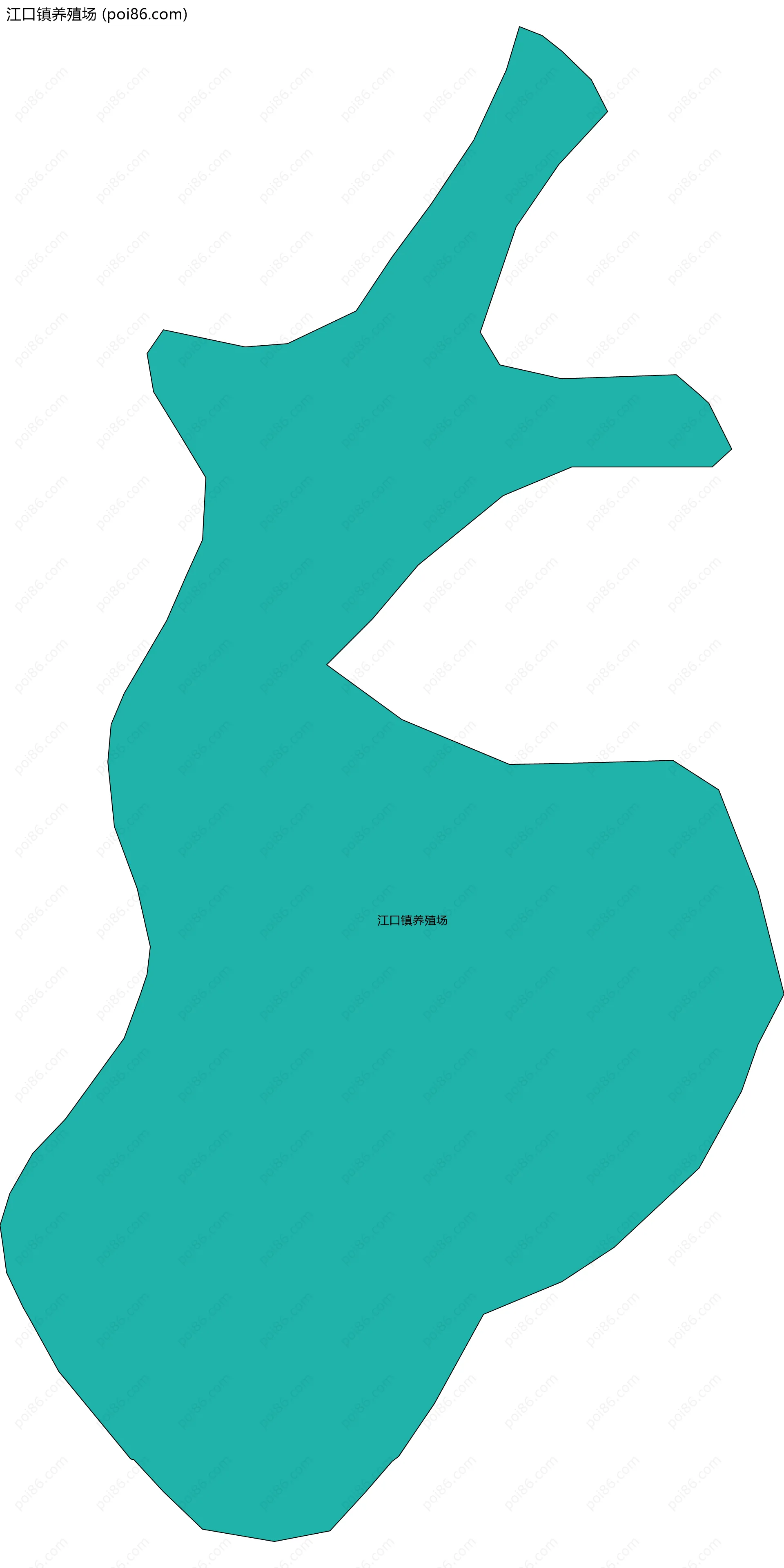 江口镇养殖场边界地图