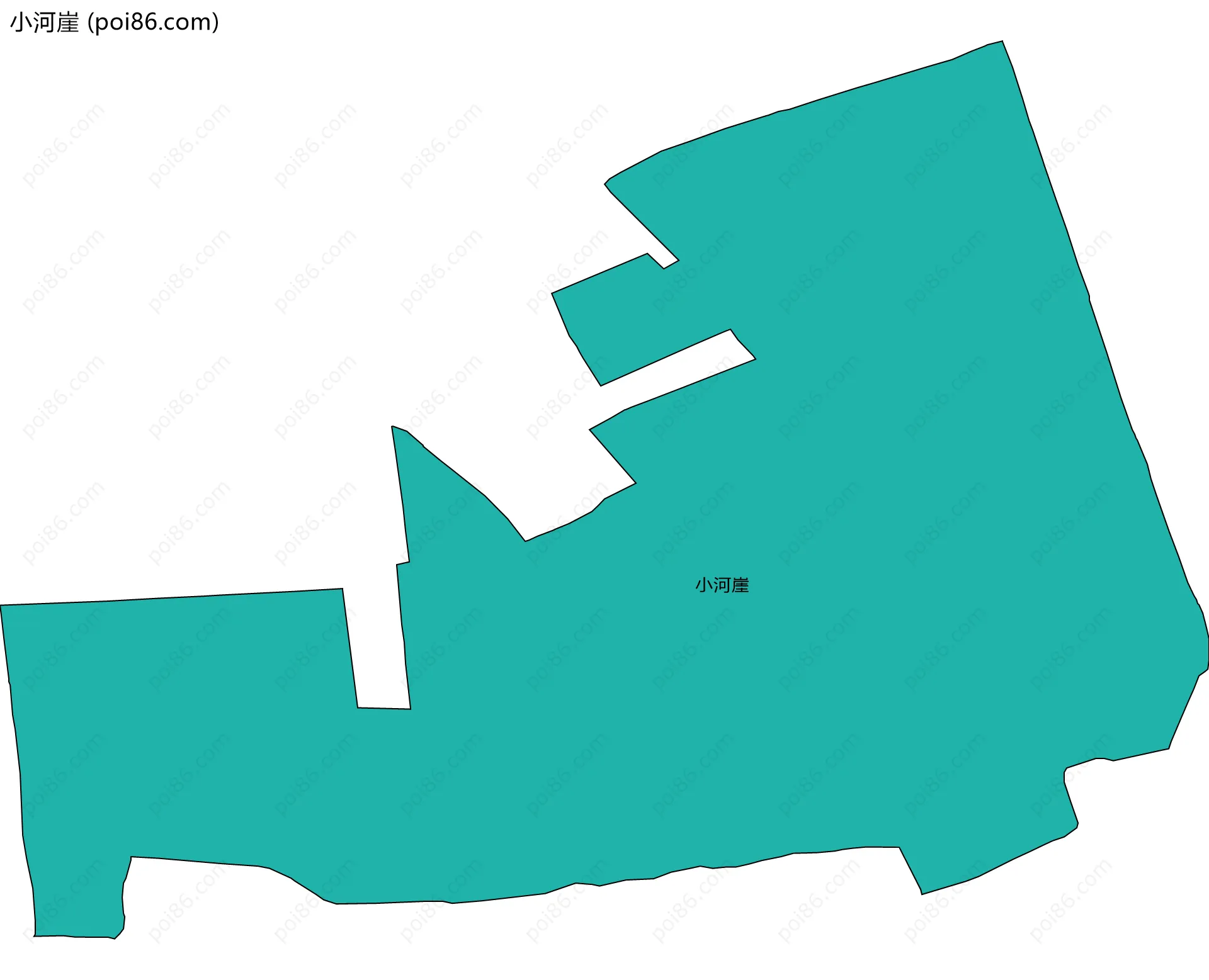 小河崖边界地图