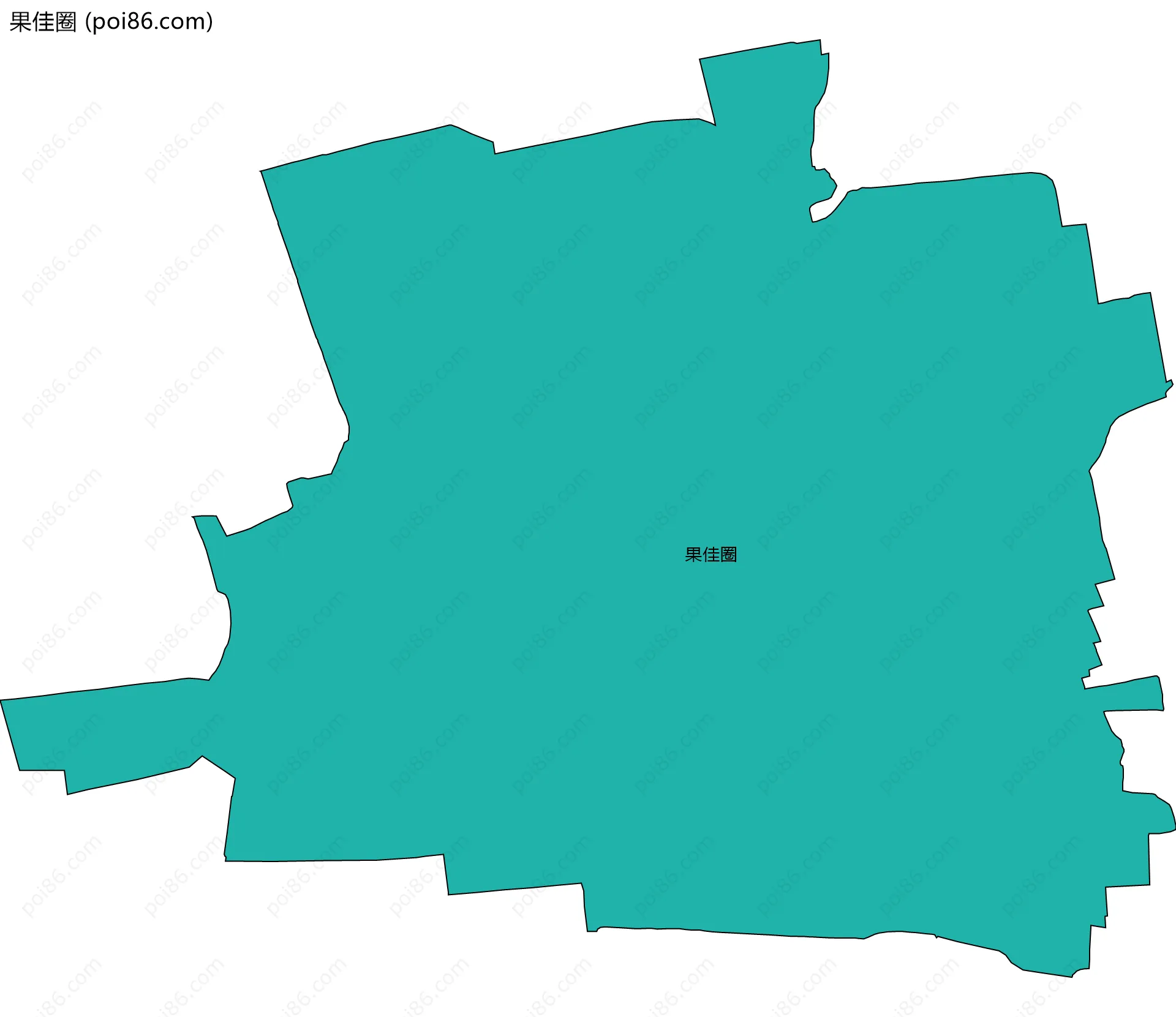 果佳圈边界地图