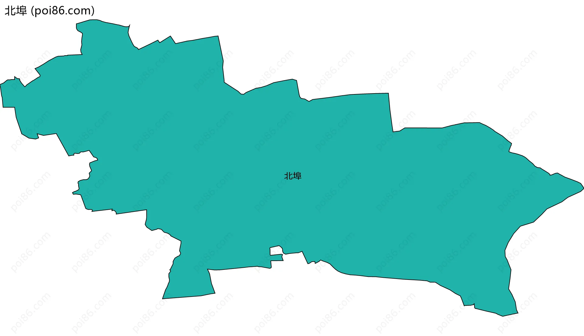 北埠边界地图