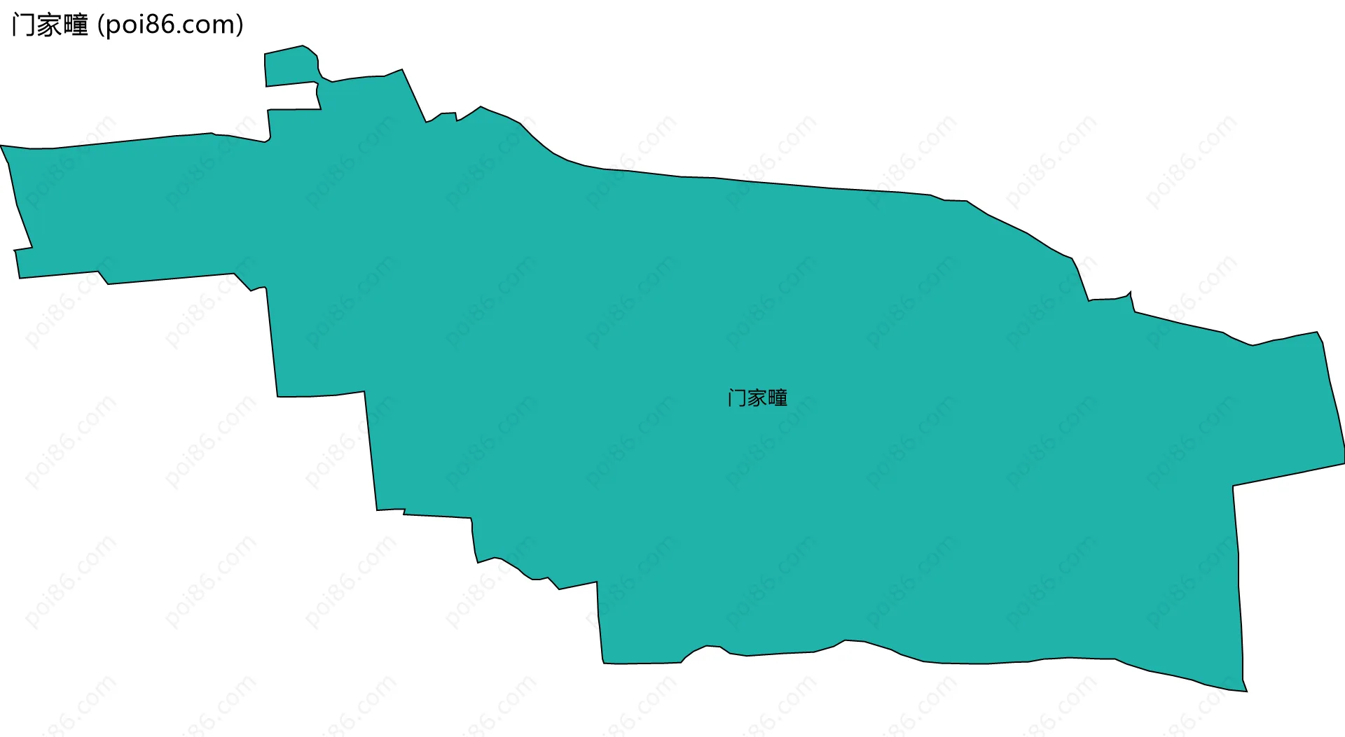 门家疃边界地图