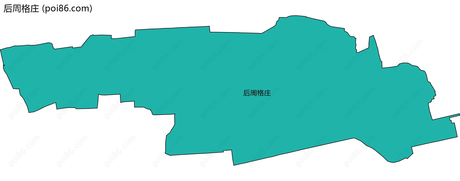 后周格庄边界地图