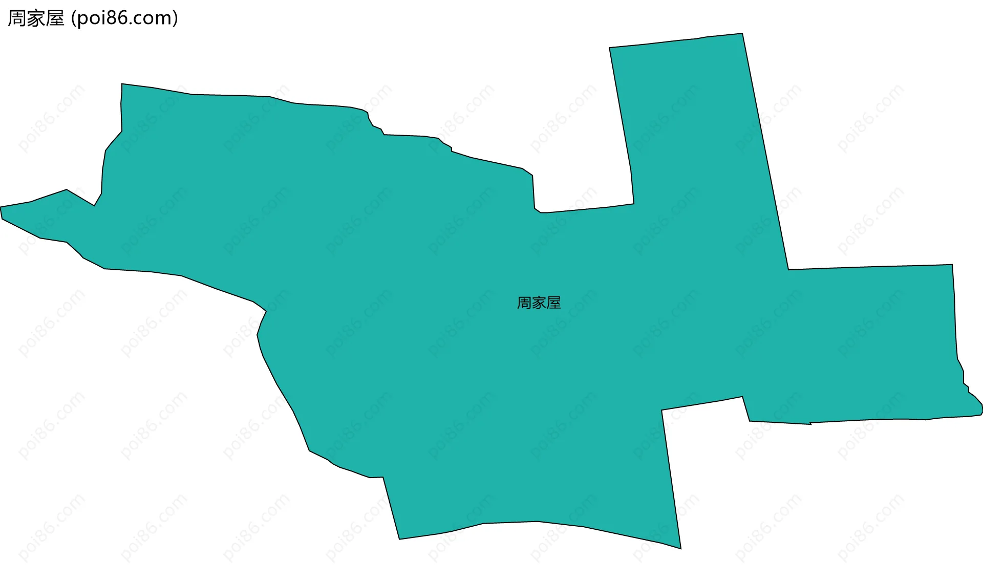 周家屋边界地图