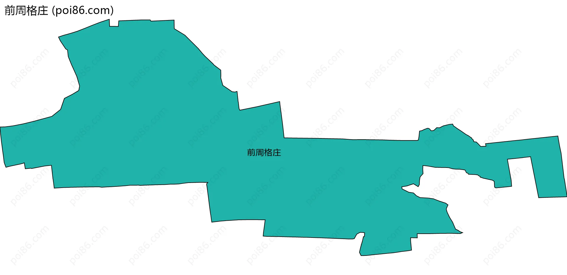 前周格庄边界地图