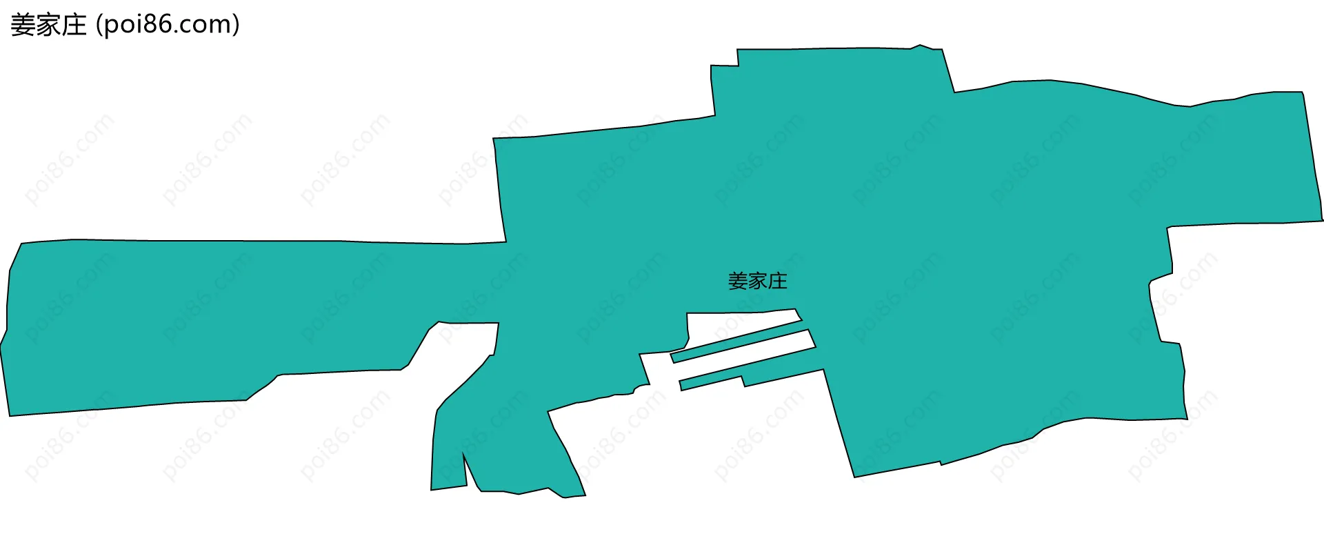 姜家庄边界地图