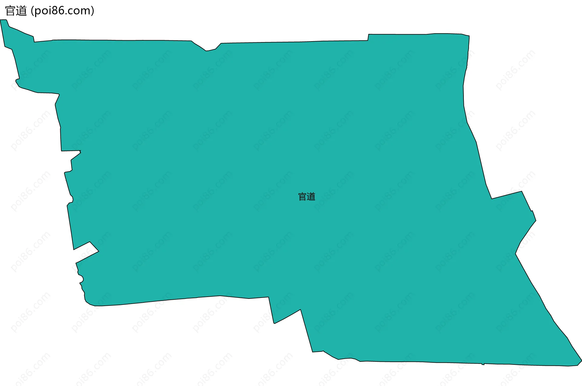 官道边界地图