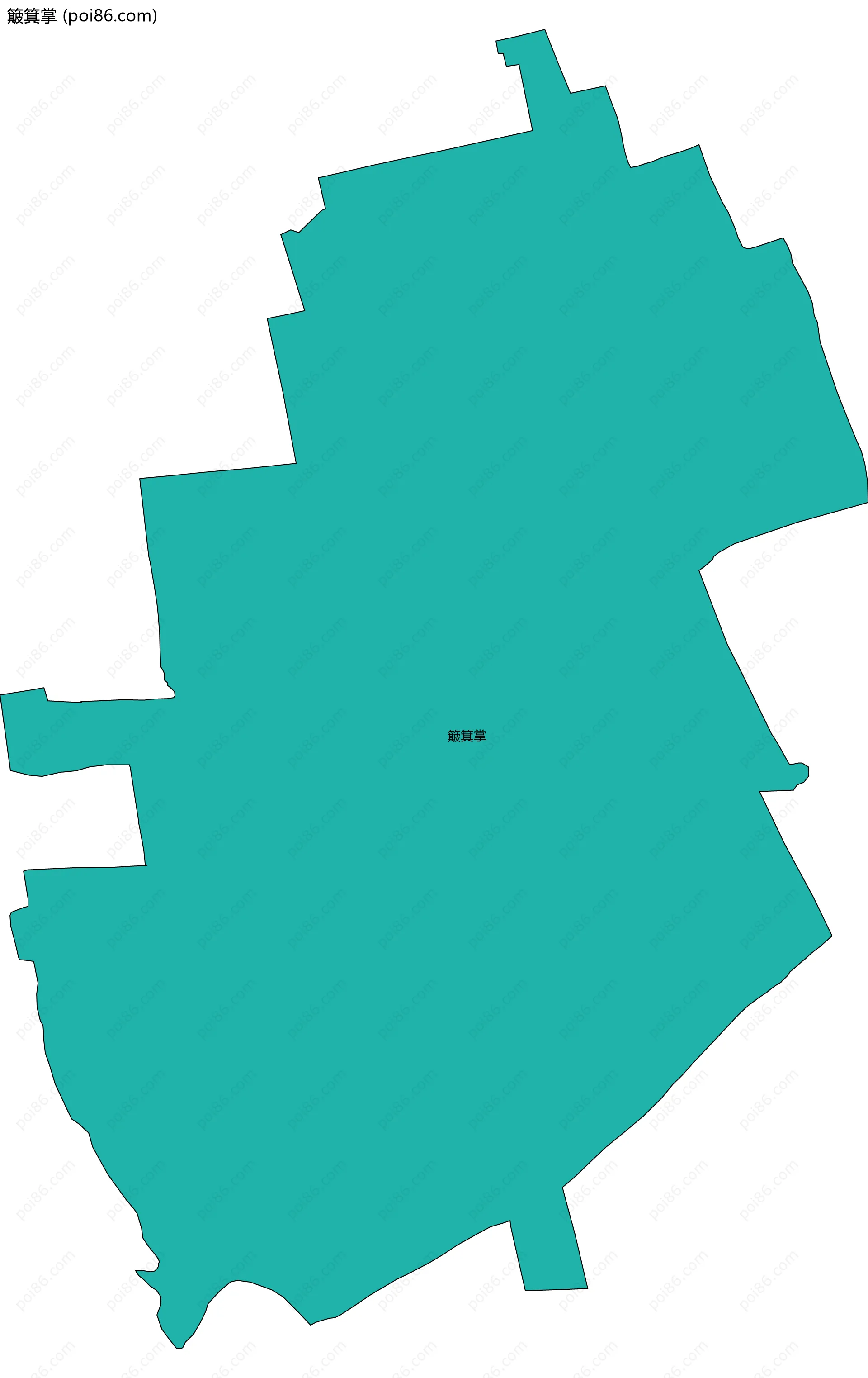 簸箕掌边界地图