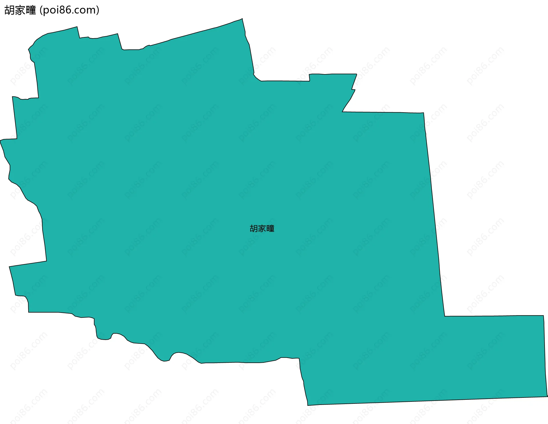 胡家疃边界地图