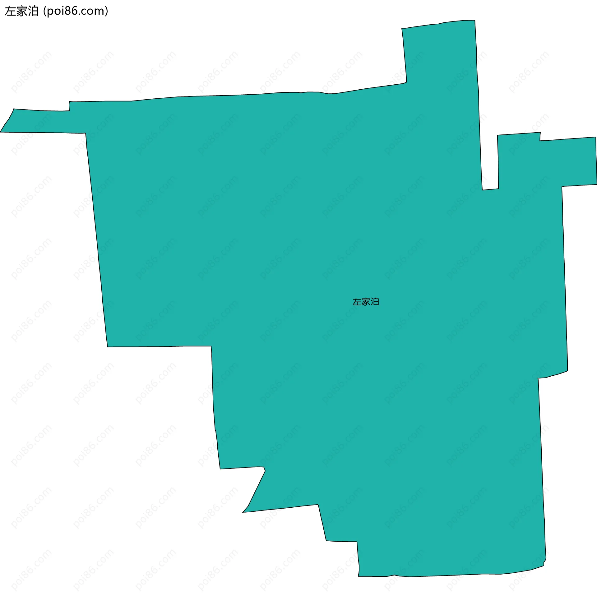 左家泊边界地图