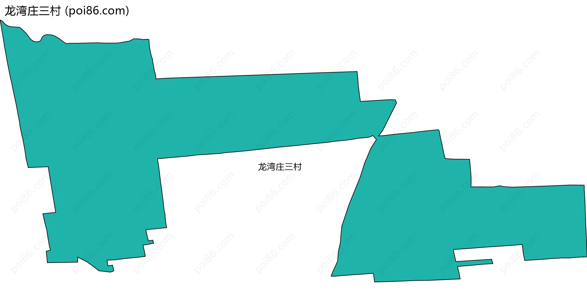 龙湾庄三村边界地图