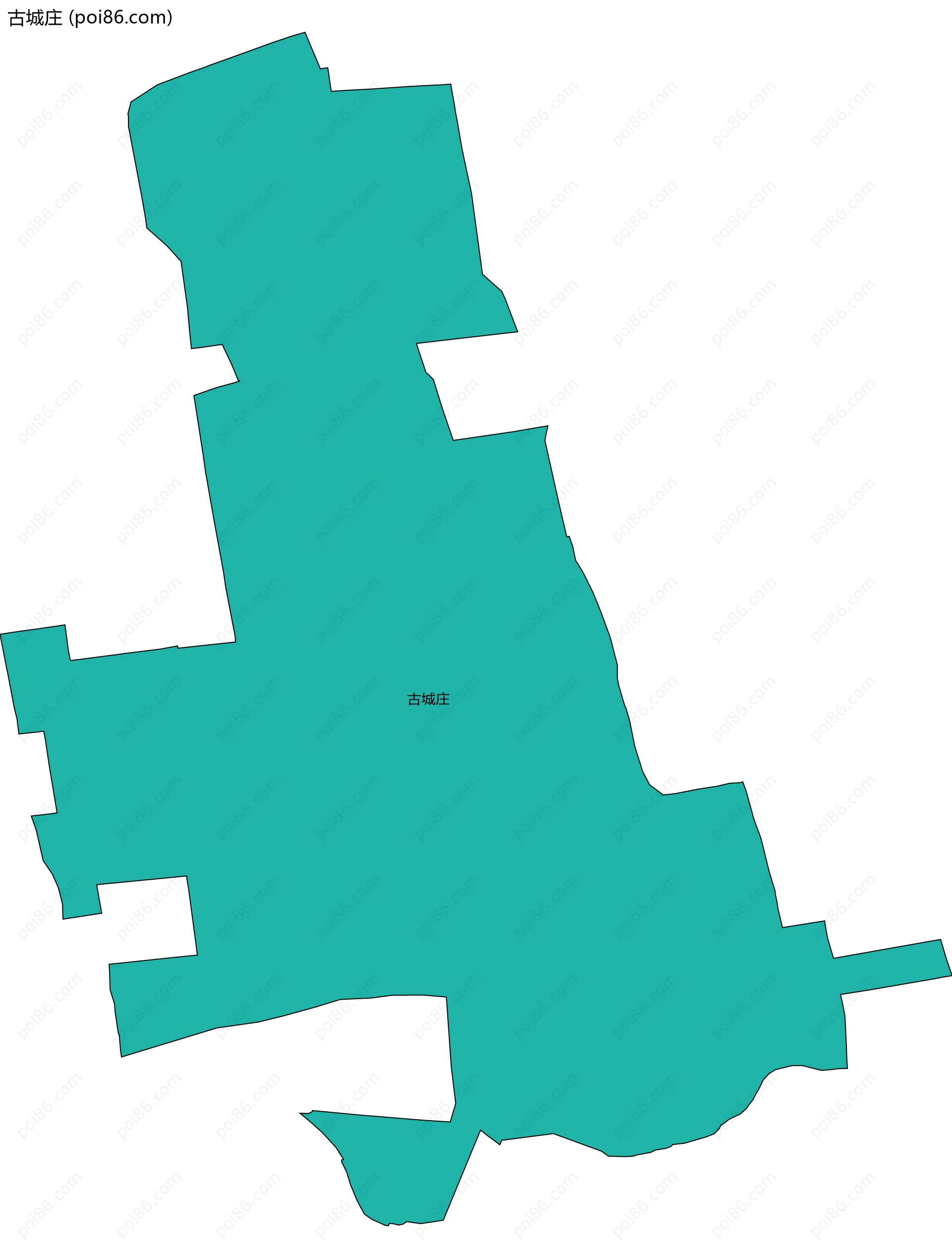 古城庄边界地图