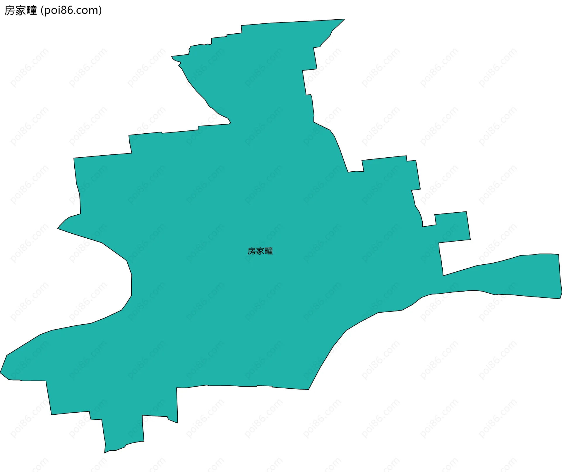房家疃边界地图