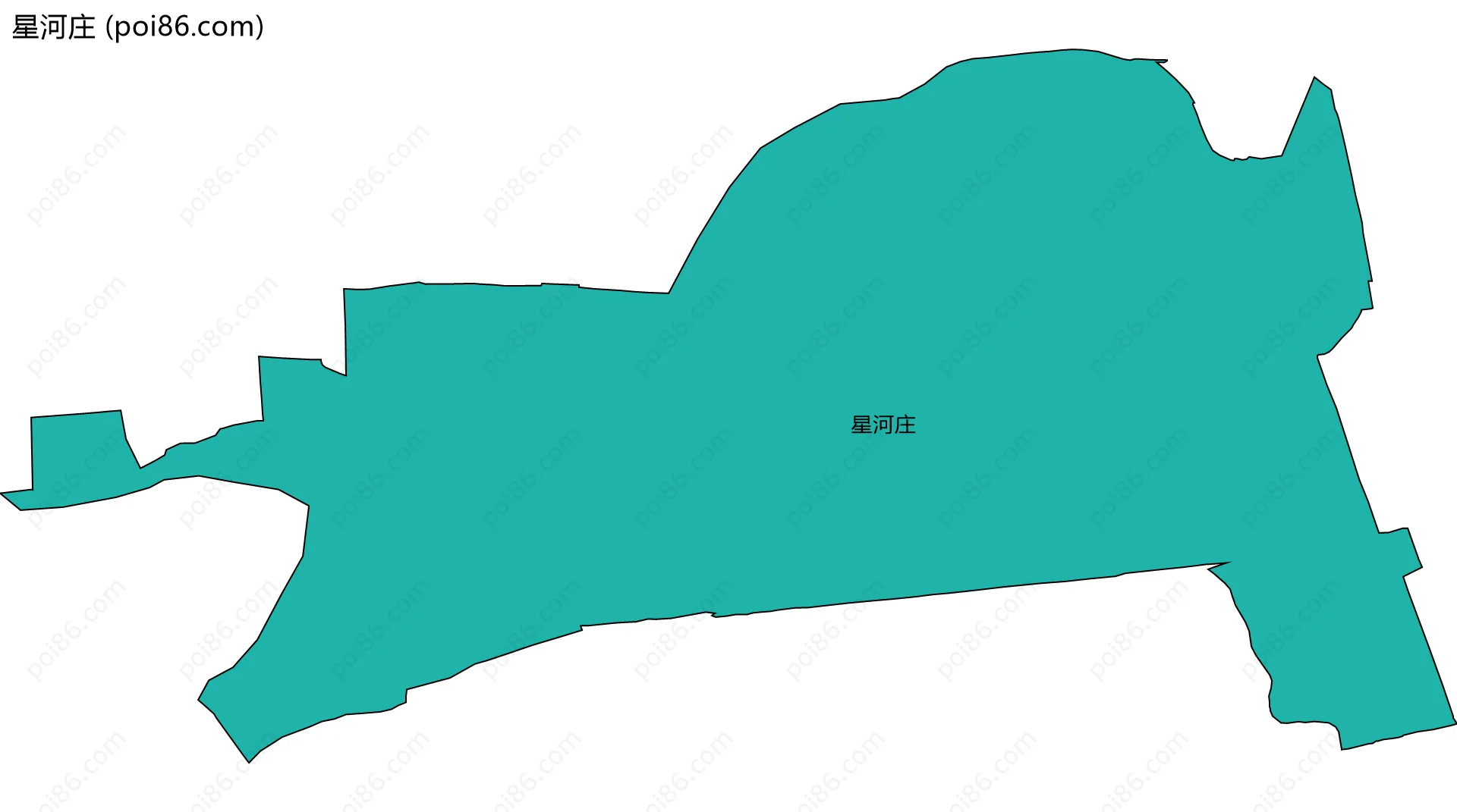 星河庄边界地图