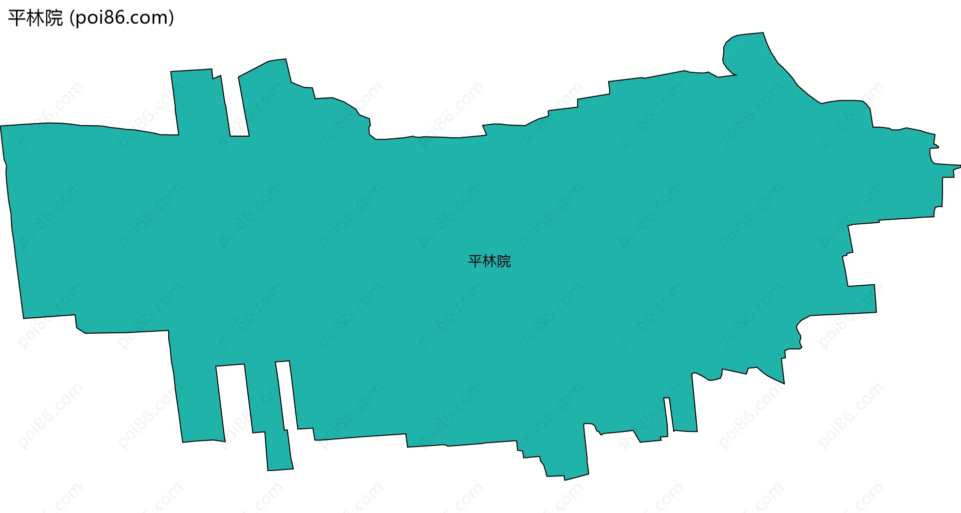 平林院边界地图