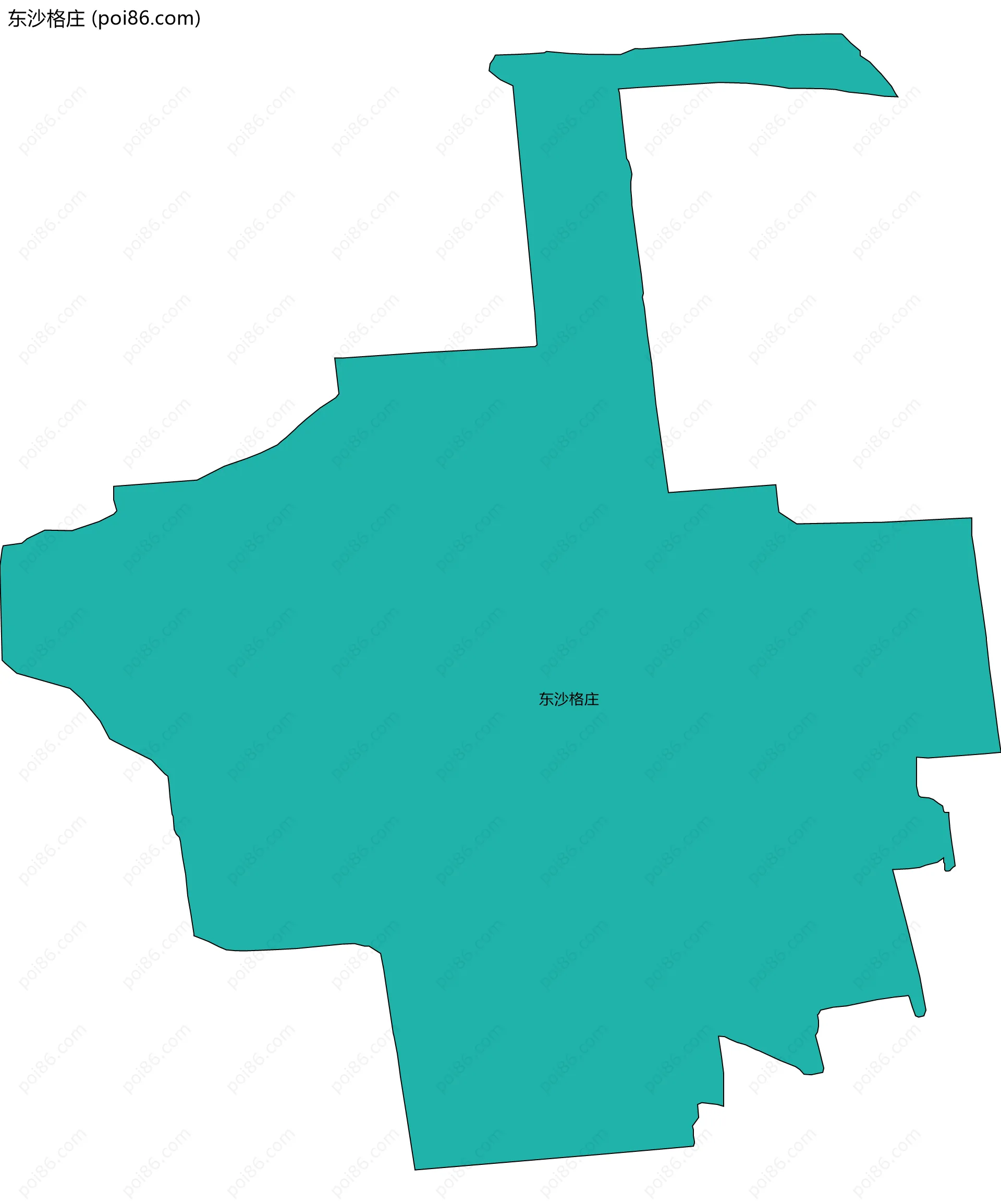 东沙格庄边界地图