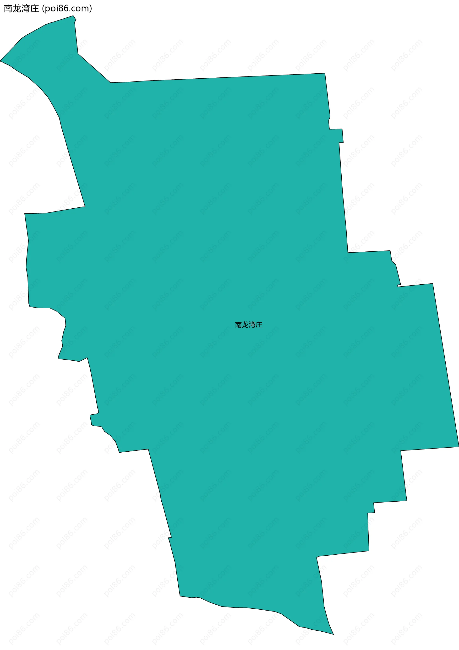 南龙湾庄边界地图