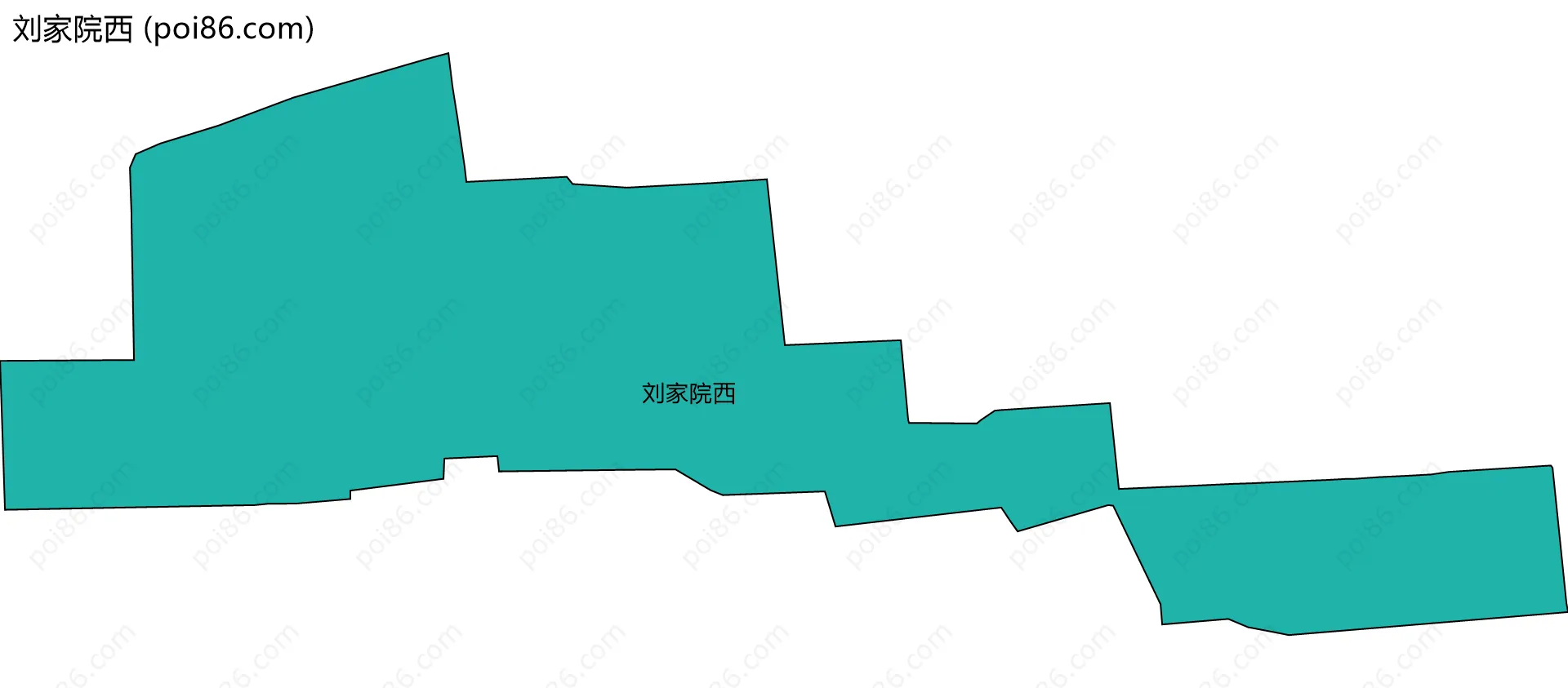 刘家院西边界地图
