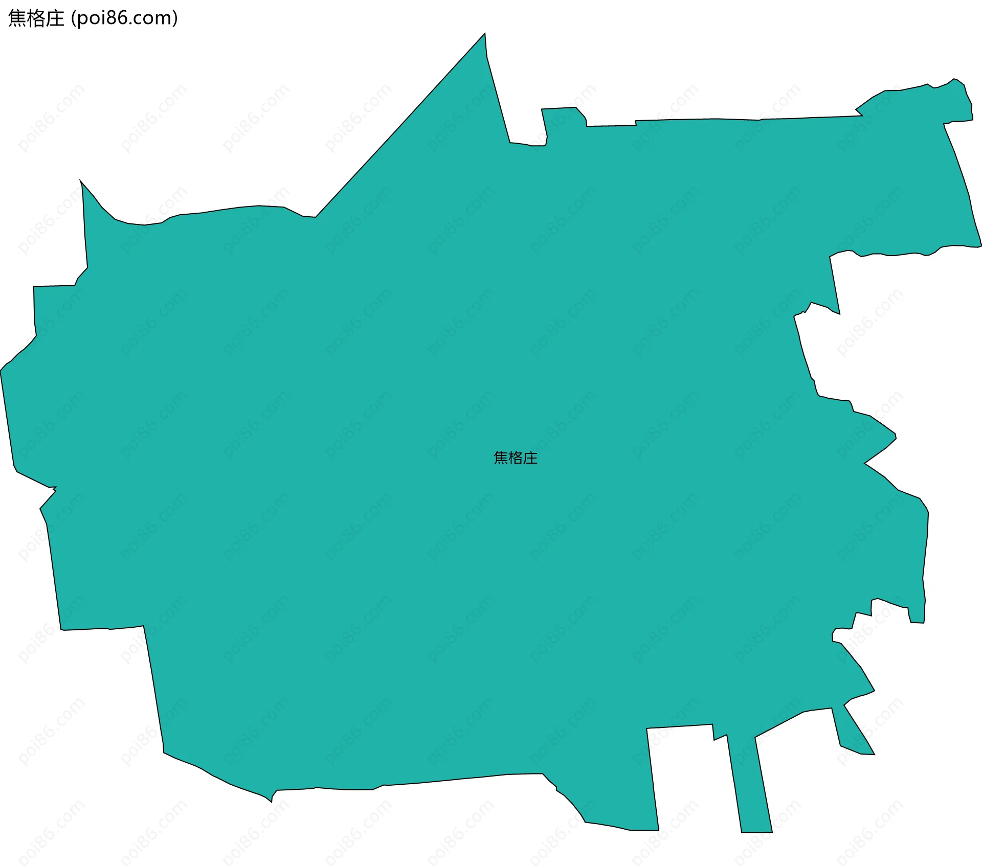 焦格庄边界地图