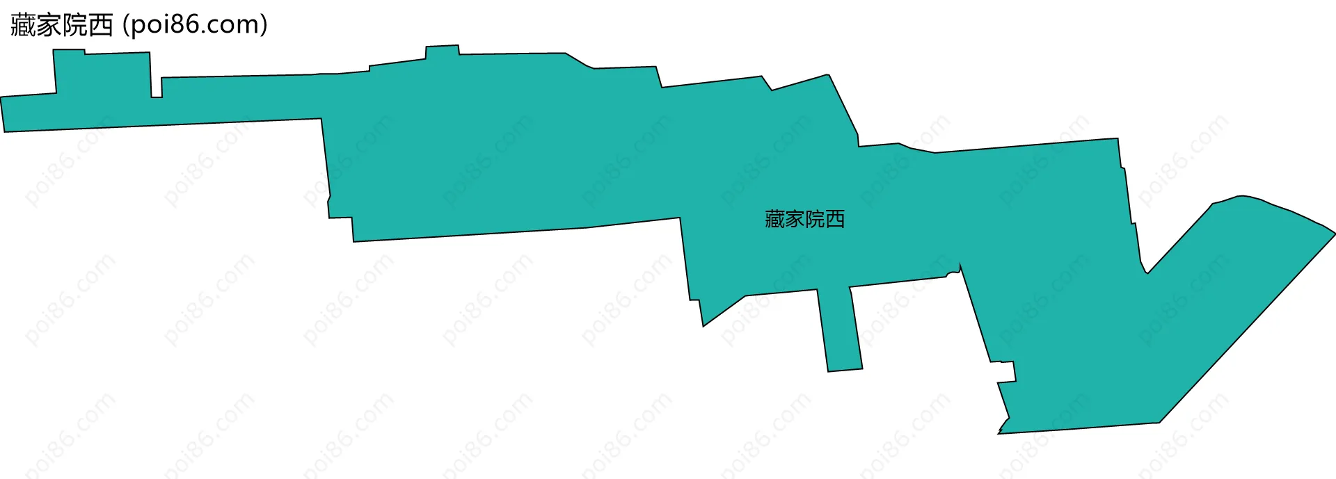 藏家院西边界地图