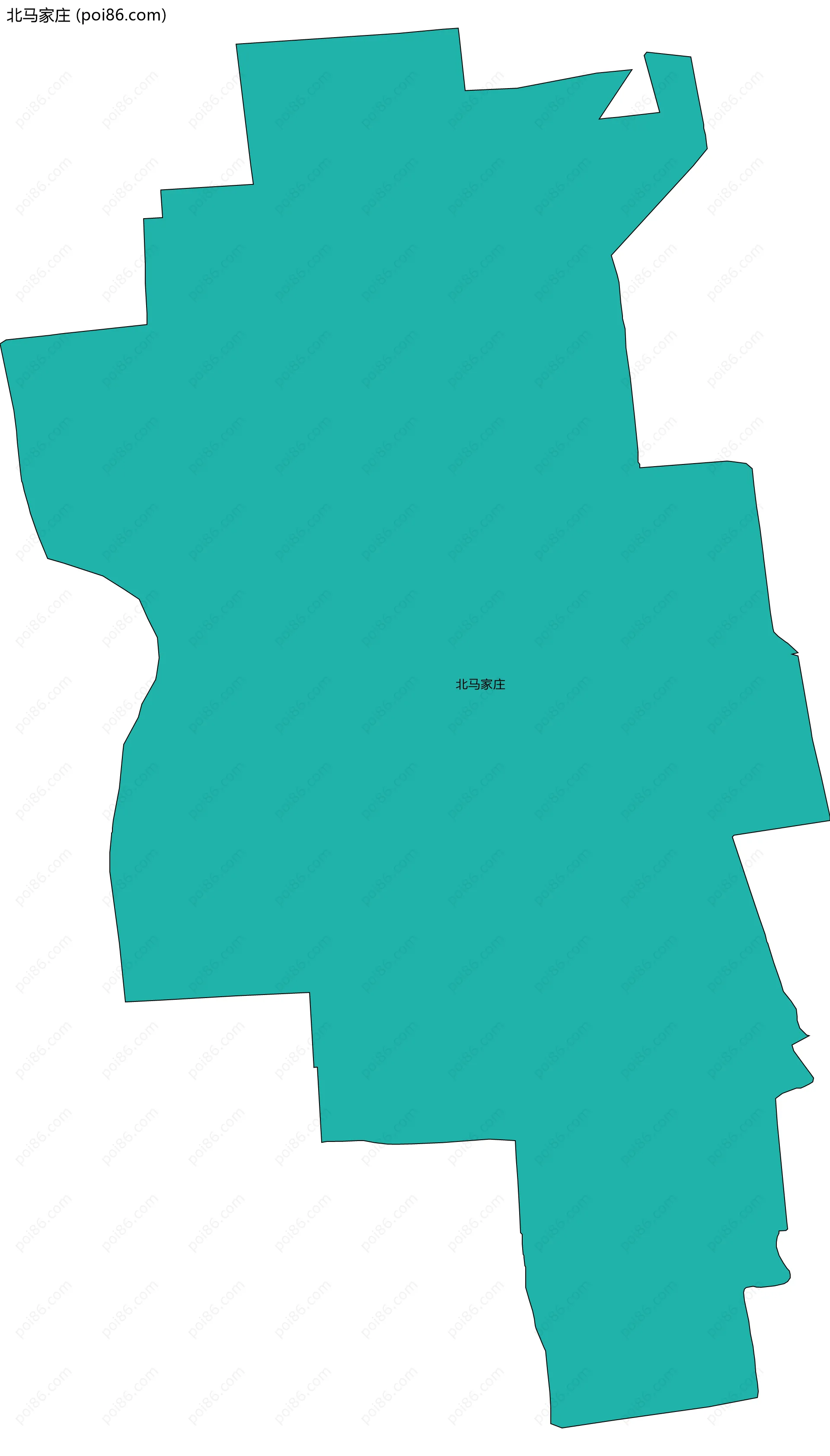 北马家庄边界地图