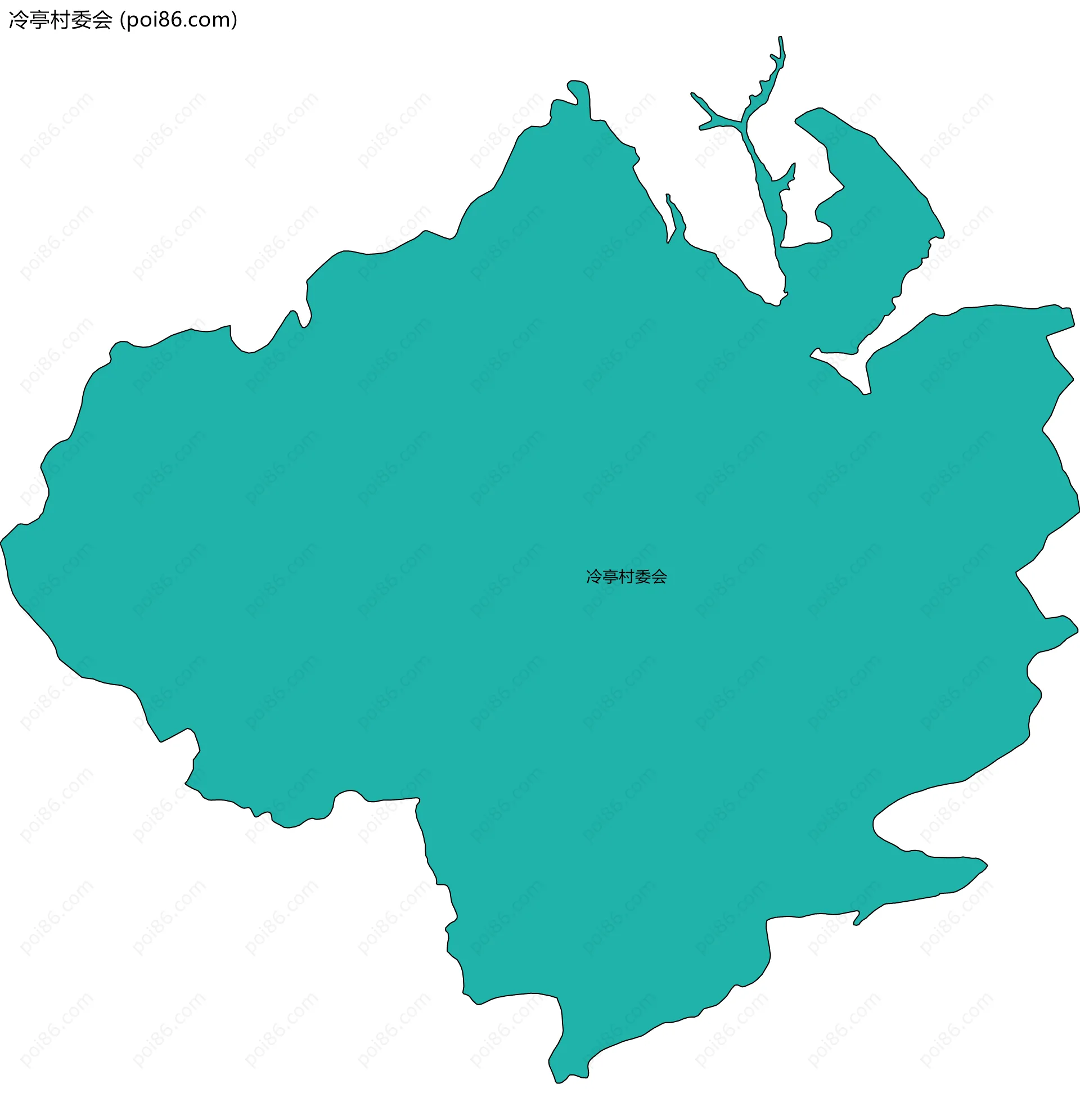 冷亭村委会边界地图