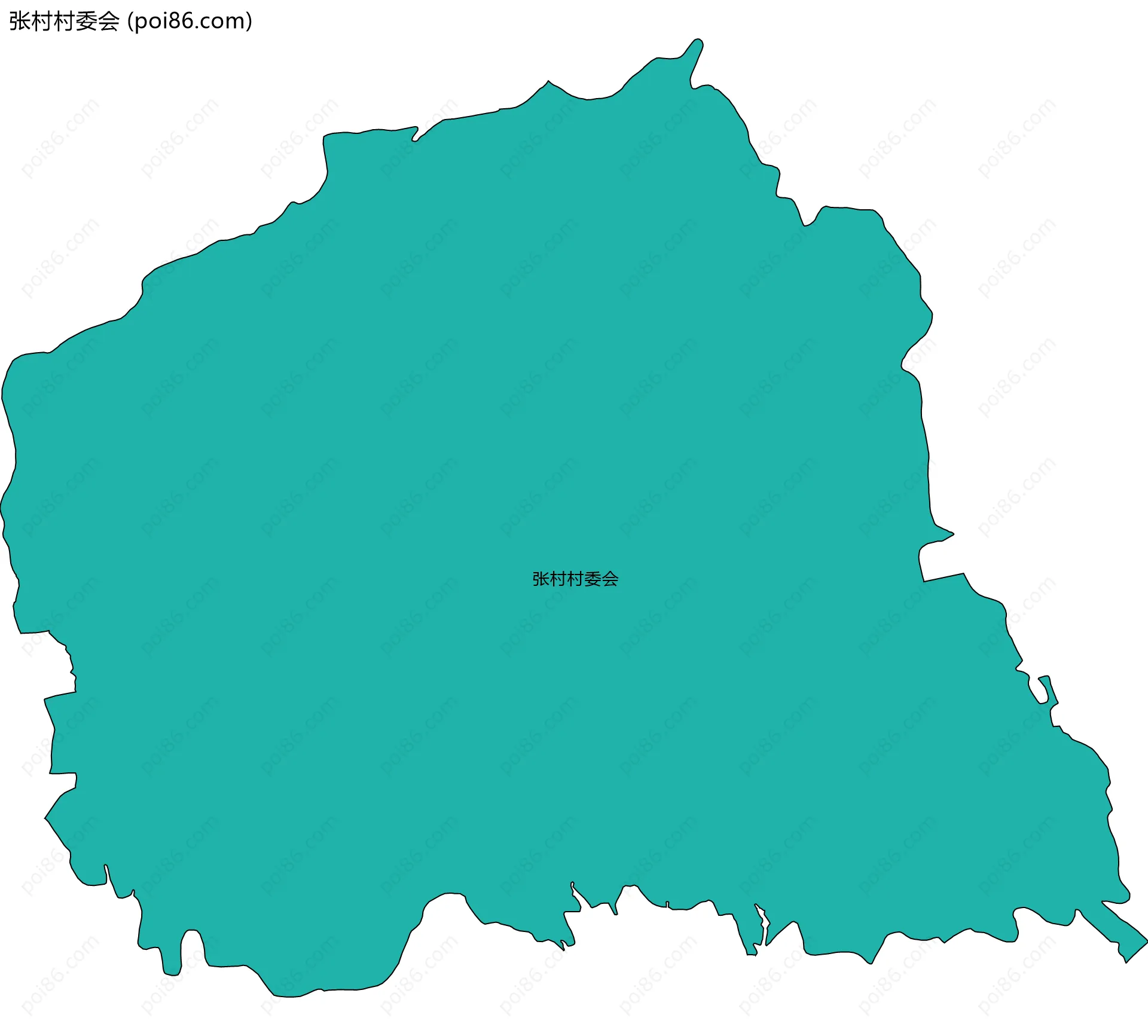 张村村委会边界地图