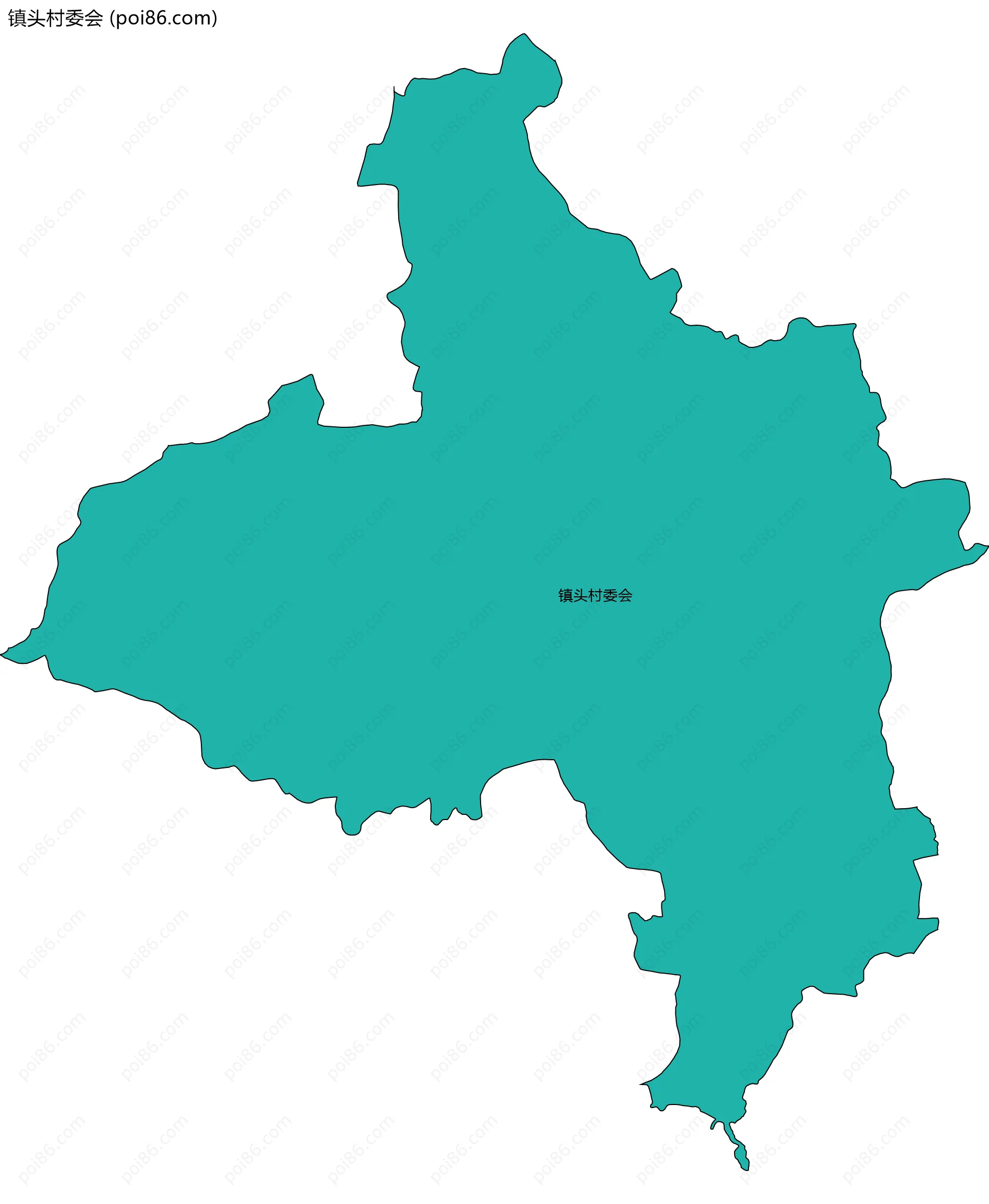 镇头村委会边界地图