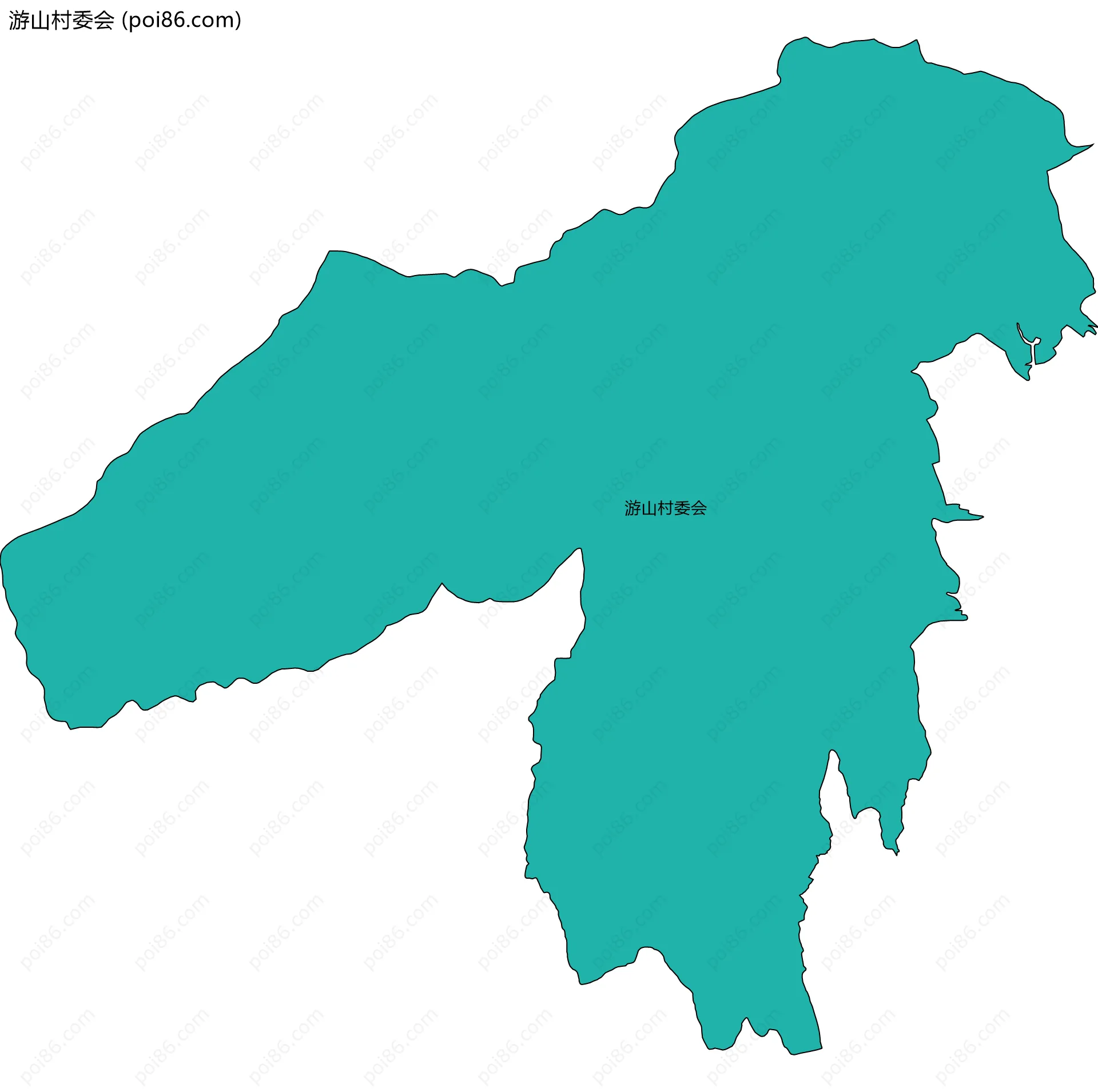 游山村委会边界地图