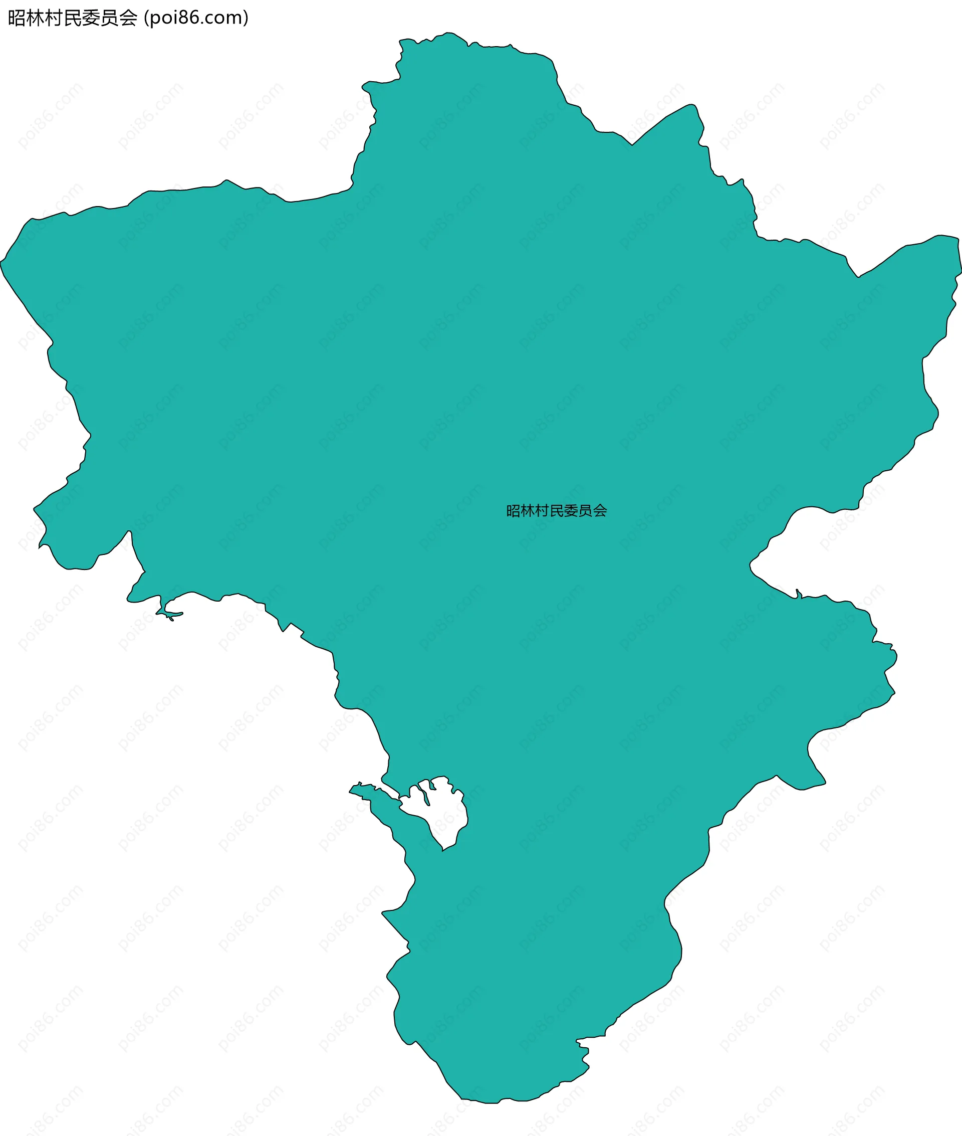 昭林村民委员会边界地图