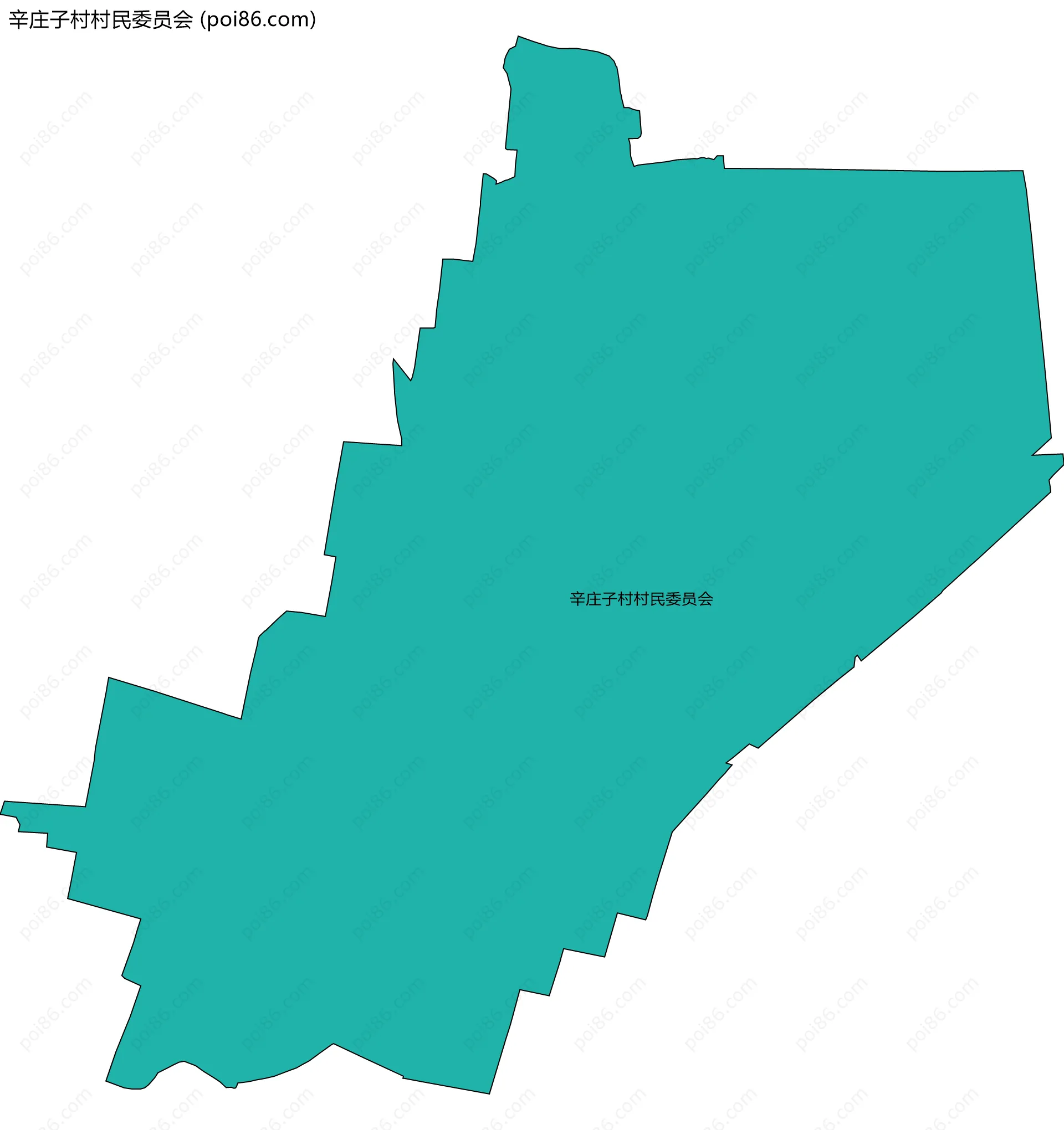 辛庄子村村民委员会边界地图