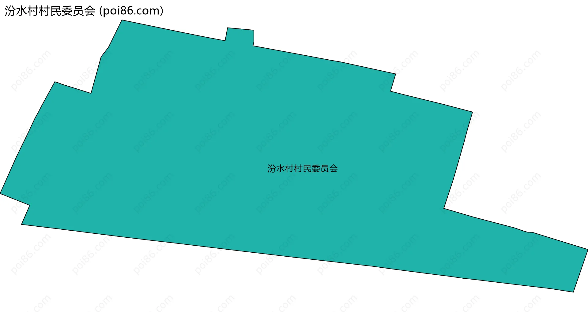 汾水村村民委员会边界地图