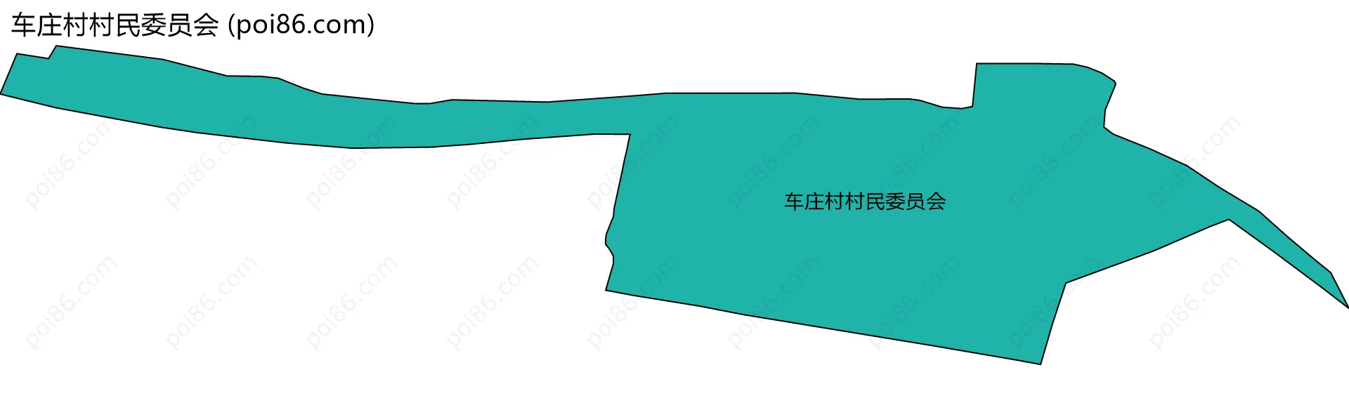 车庄村村民委员会边界地图