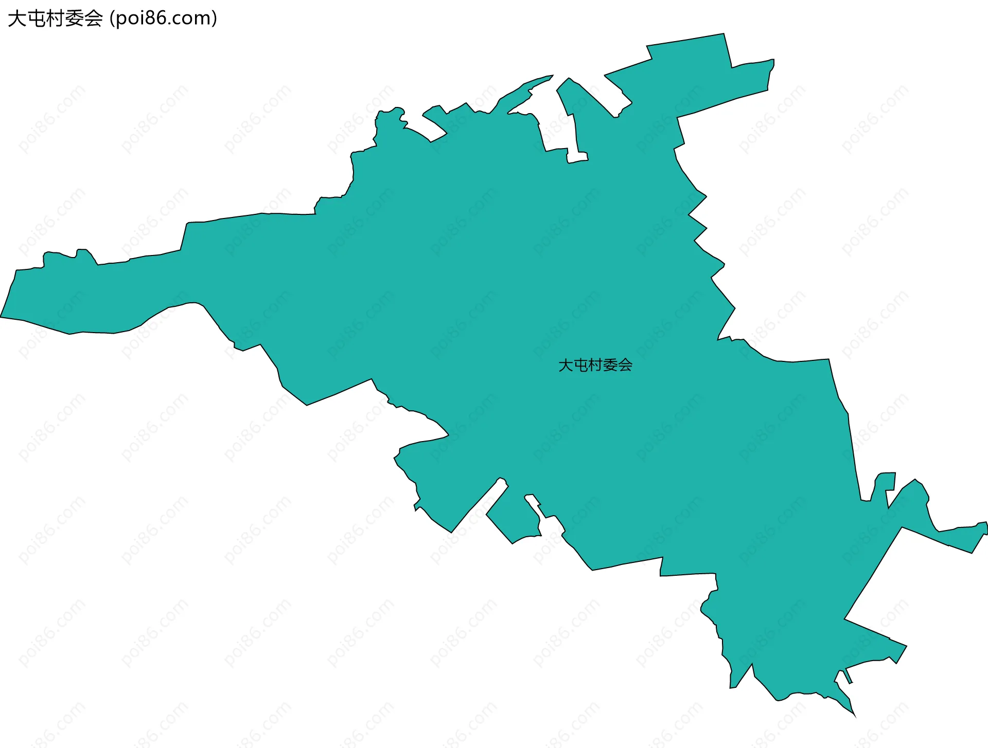 大屯村委会边界地图
