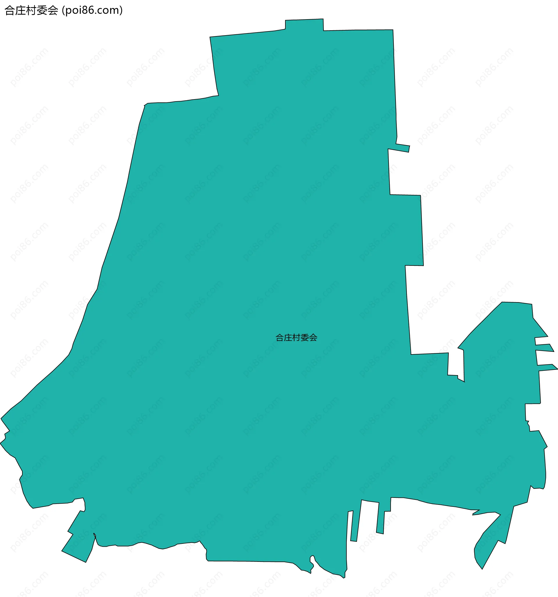 合庄村委会边界地图