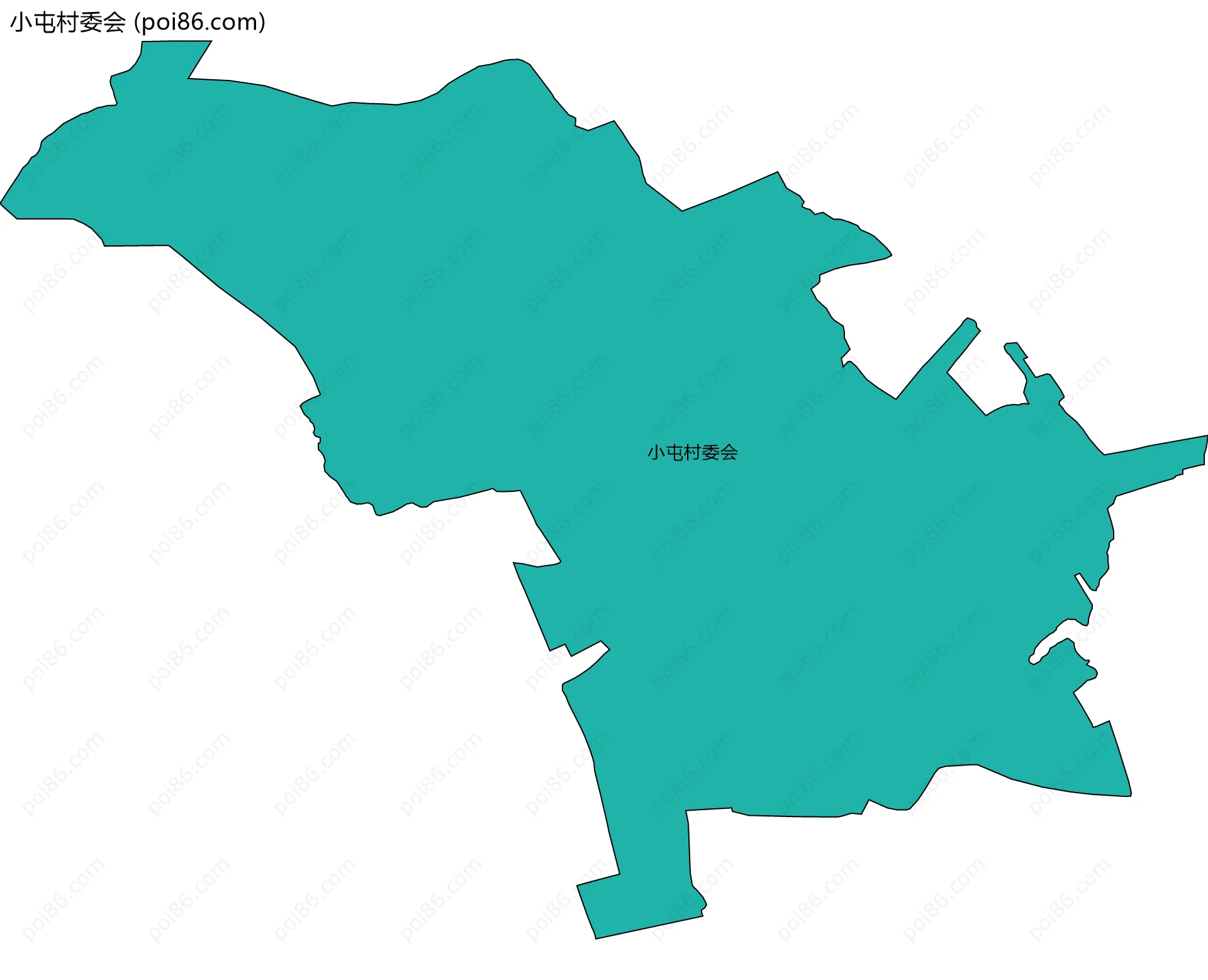 小屯村委会边界地图