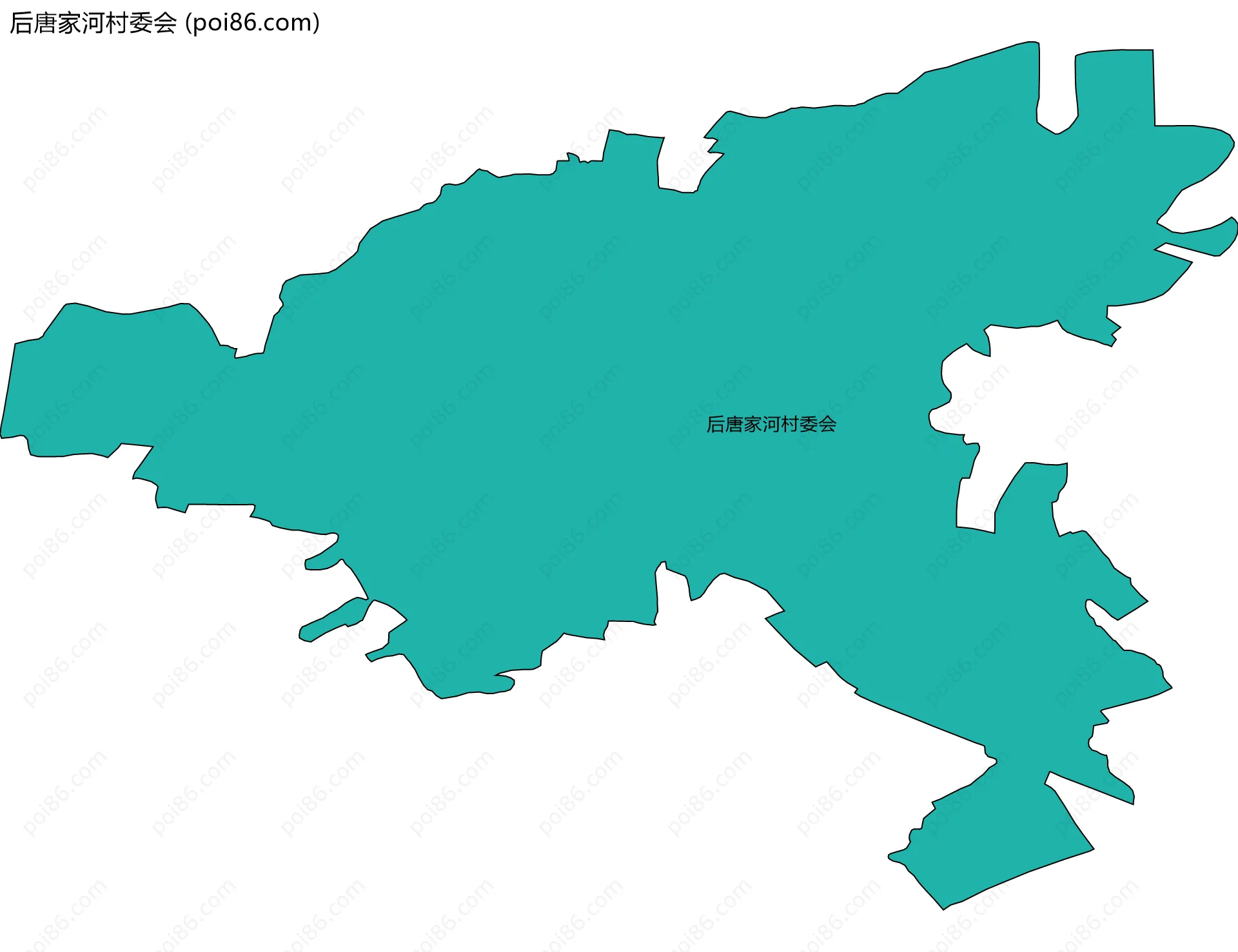 后唐家河村委会边界地图