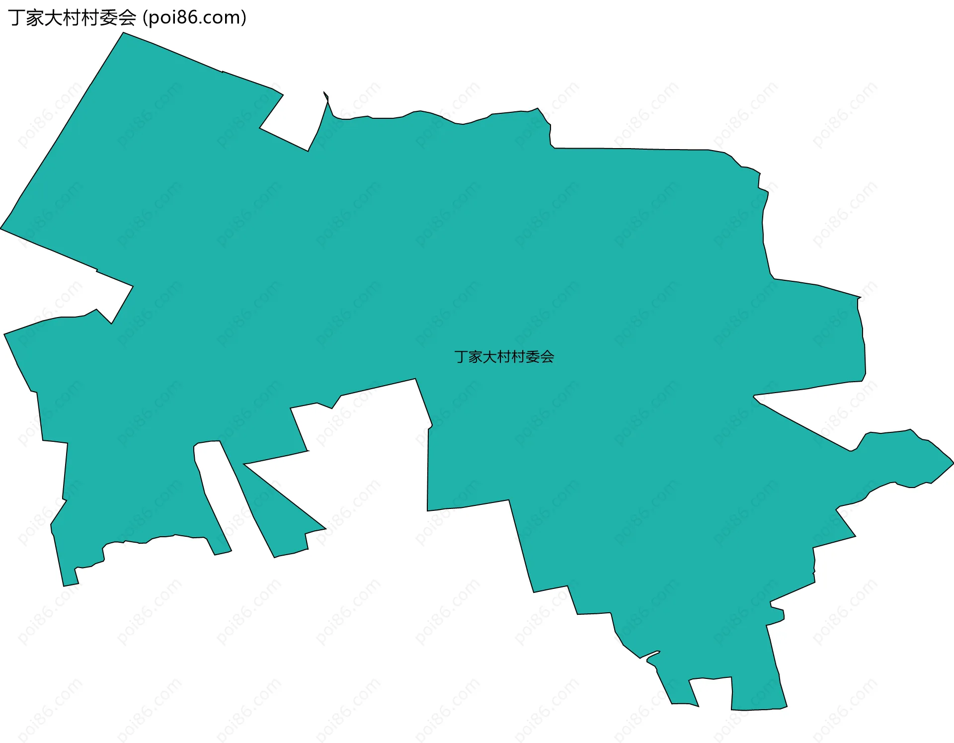 丁家大村村委会边界地图
