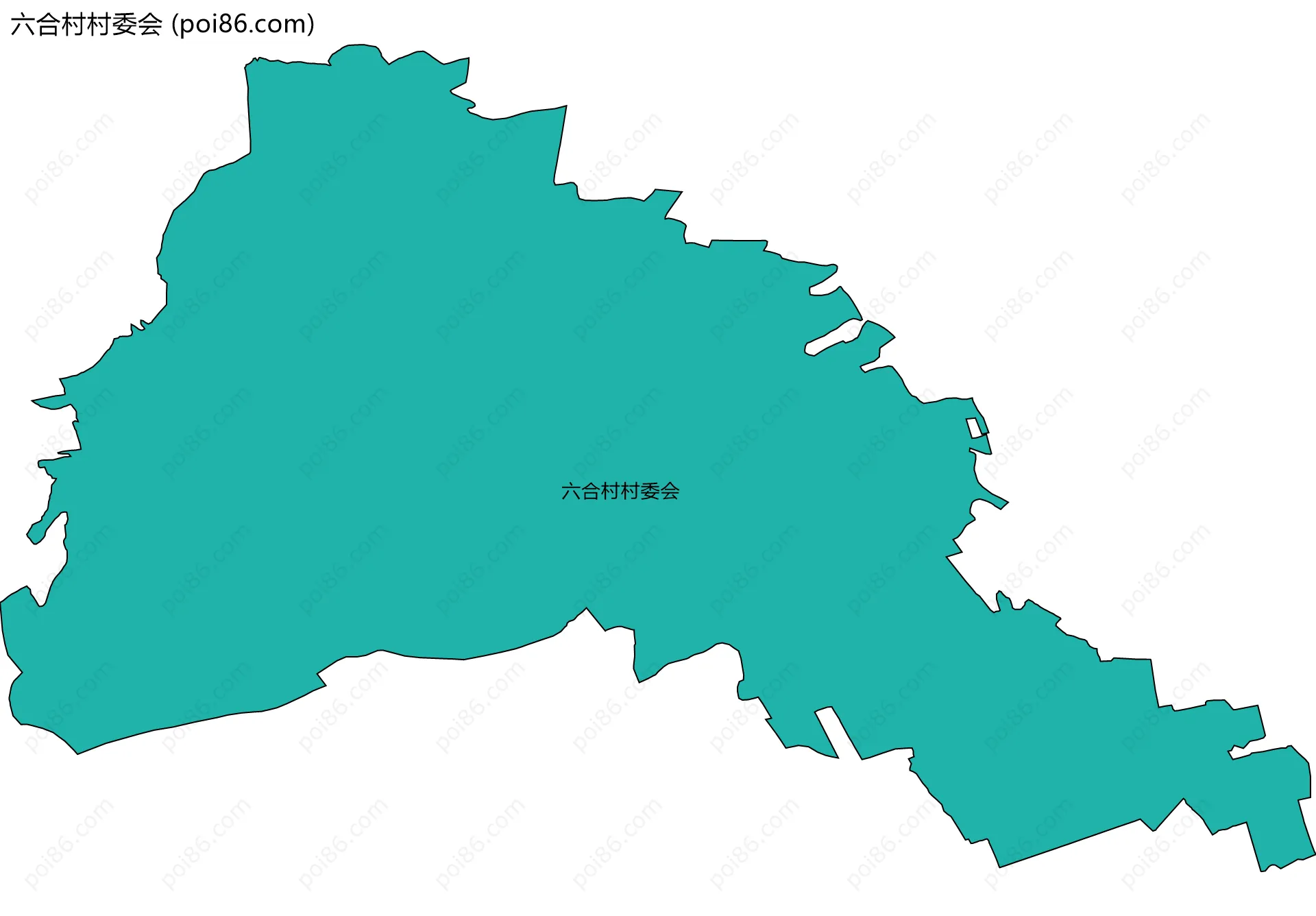 六合村村委会边界地图