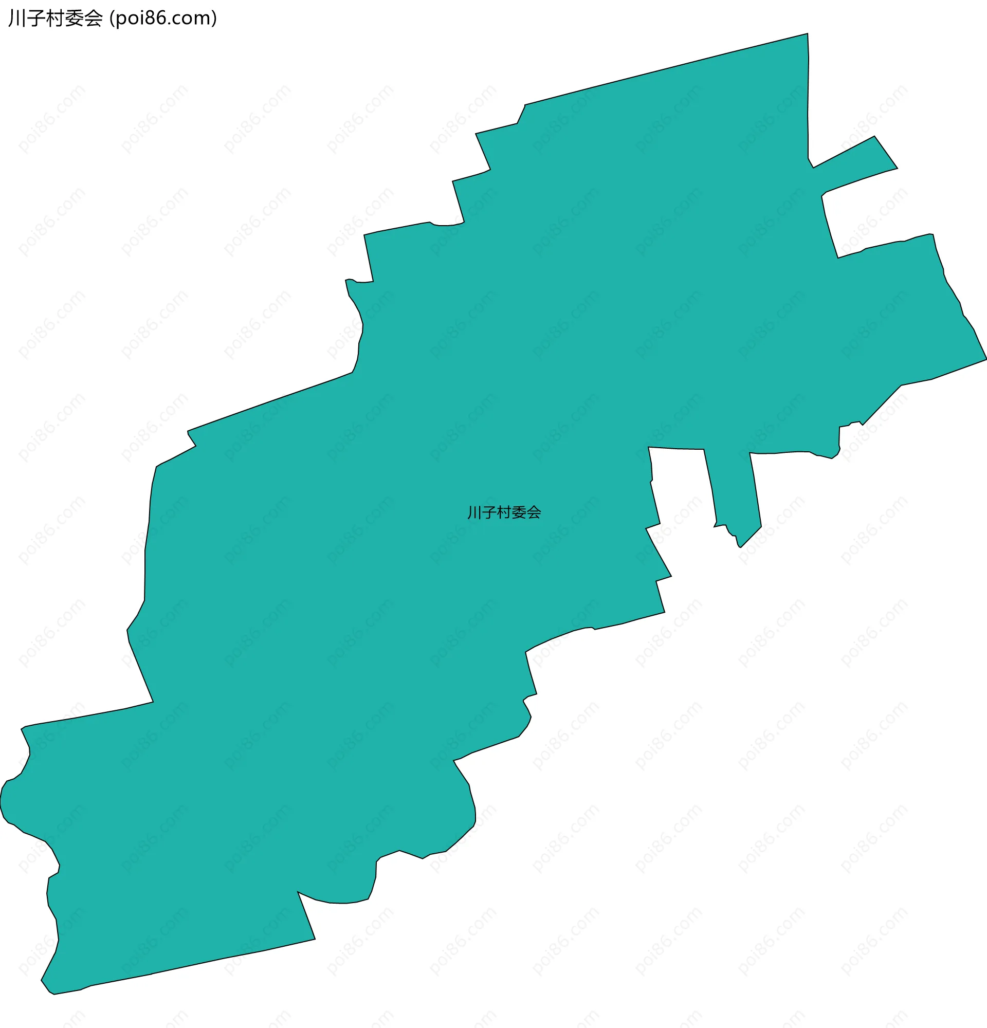 川子村委会边界地图