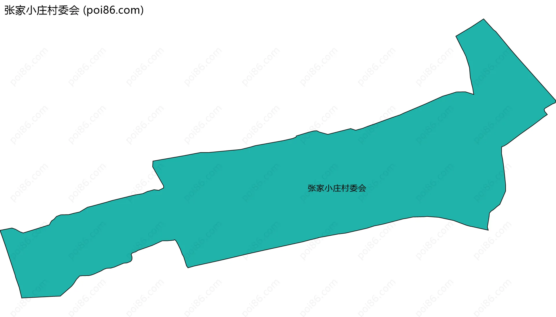 张家小庄村委会边界地图