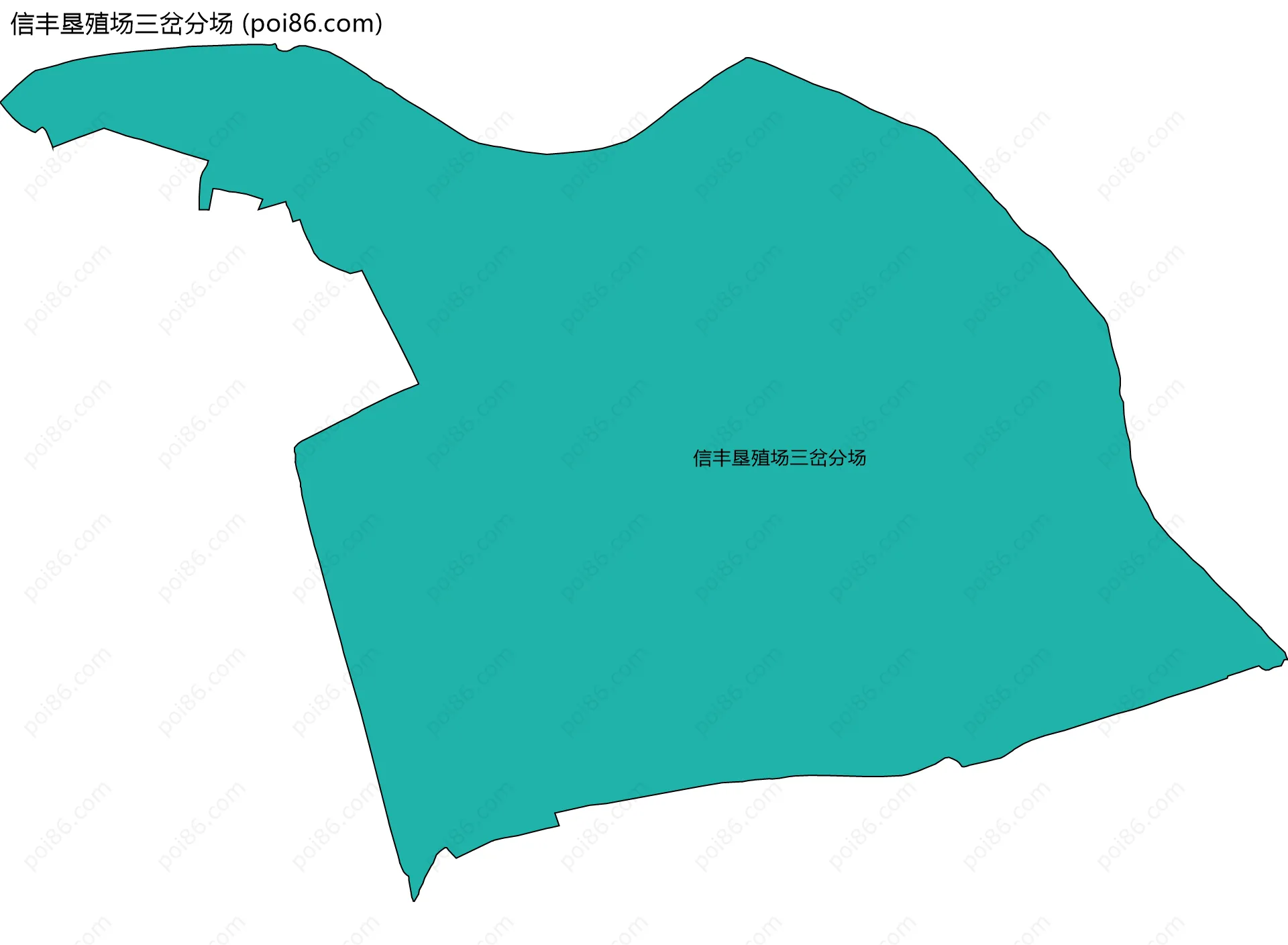 信丰垦殖场三岔分场边界地图