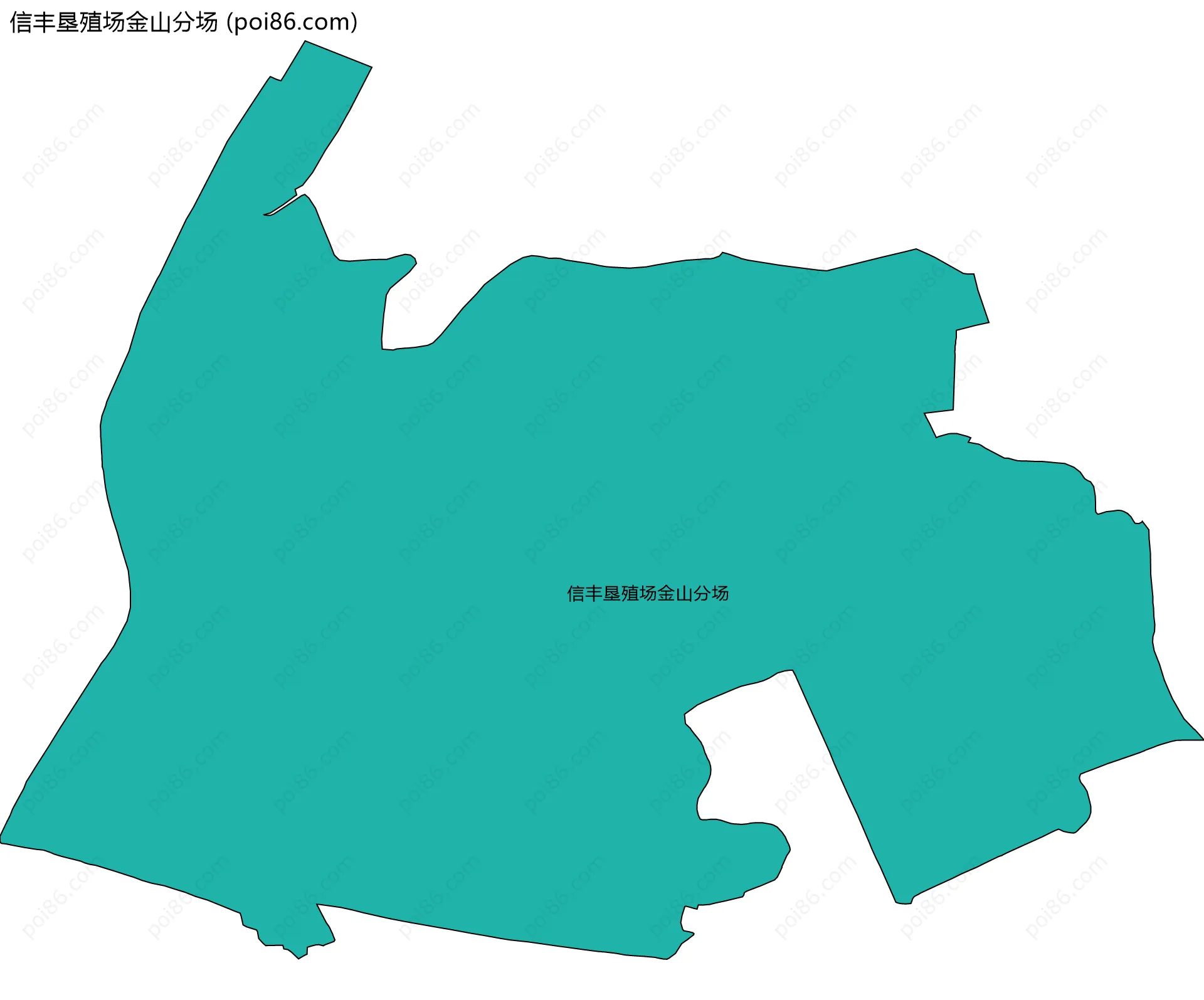 信丰垦殖场金山分场边界地图