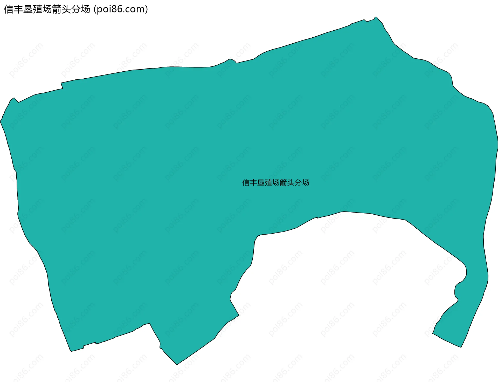 信丰垦殖场箭头分场边界地图