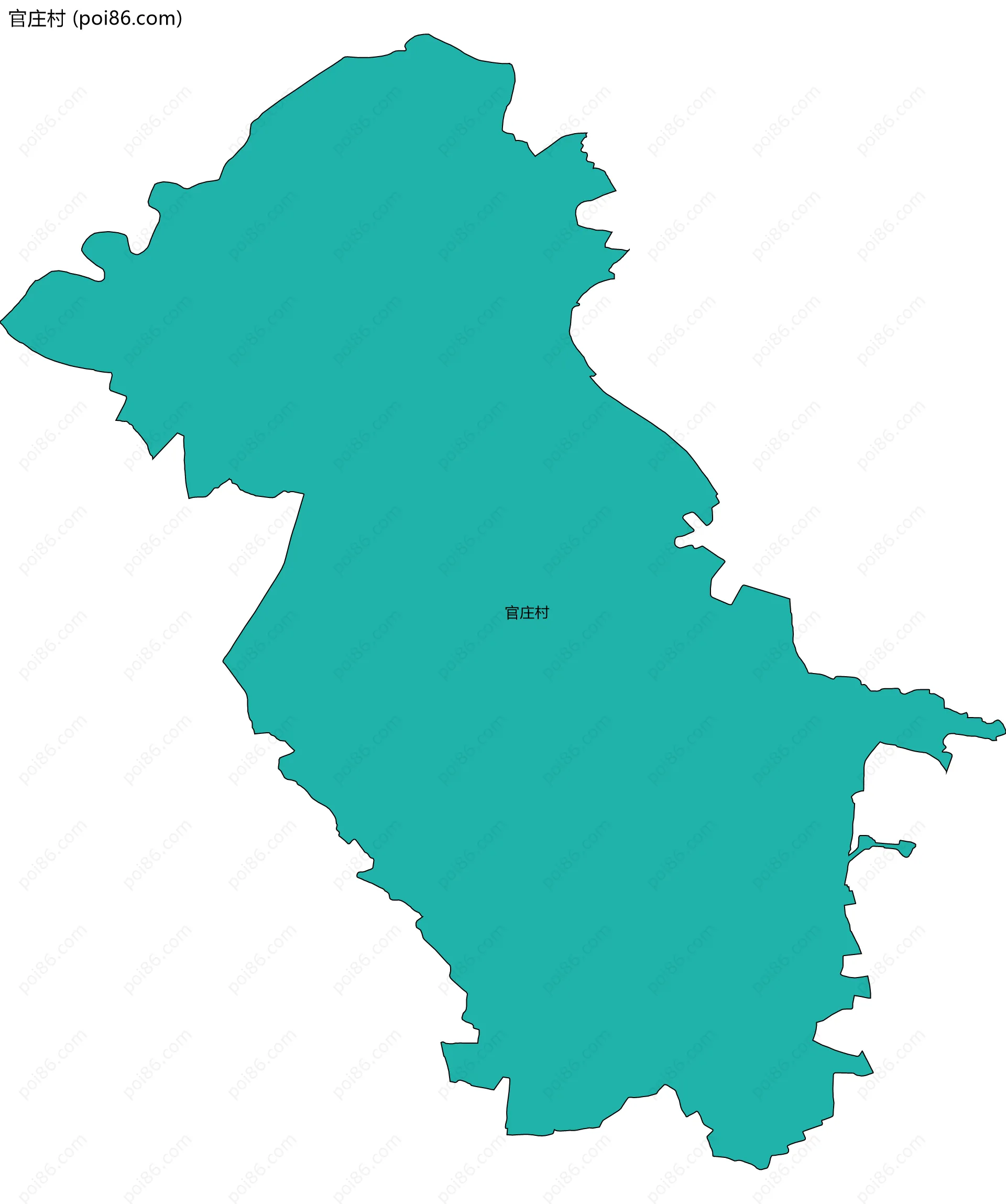 官庄村边界地图